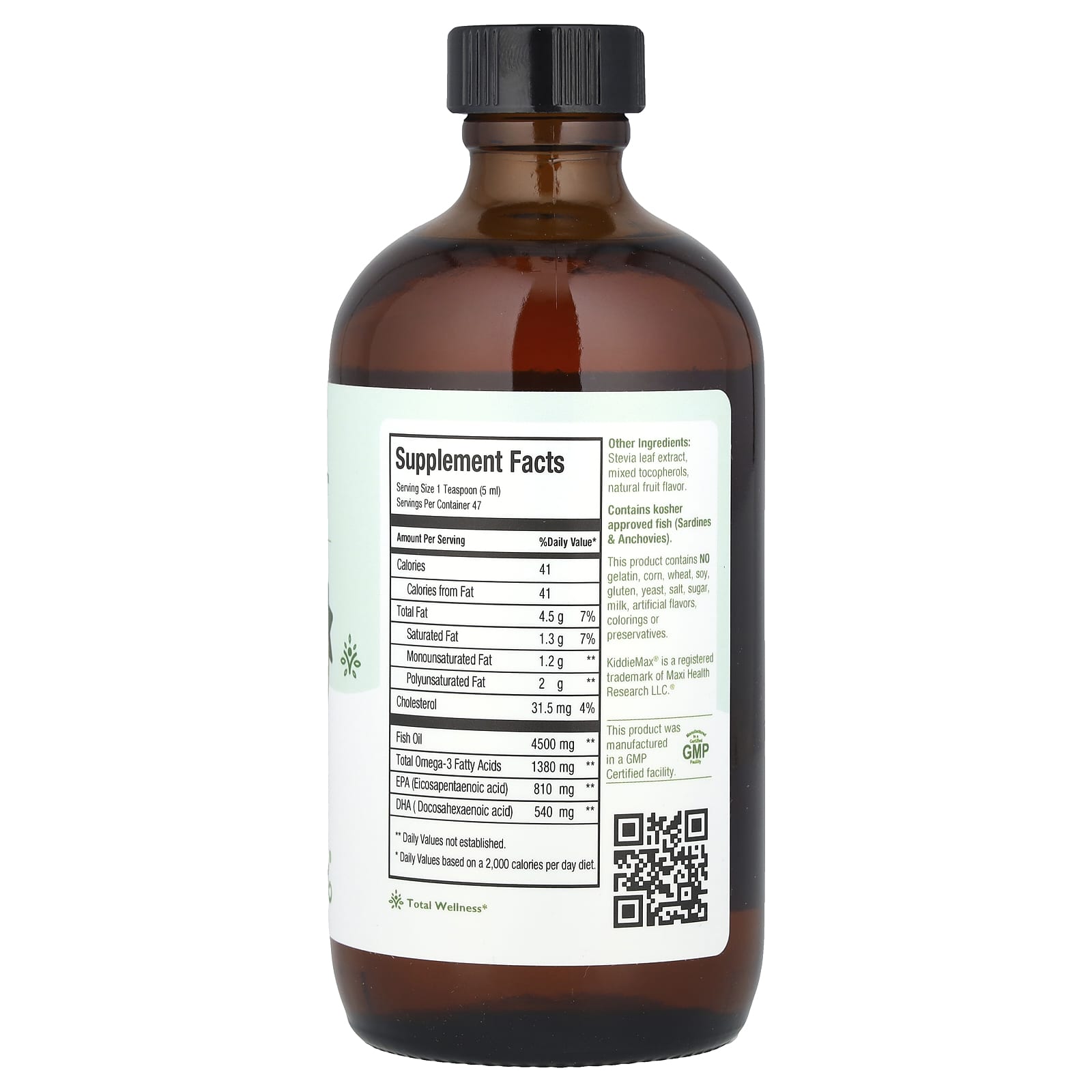 Maxi Health, KiddieMax® Maxi Omega-3™, Natural Fruity Burst, 8 fl oz (237 ml) - Image 2