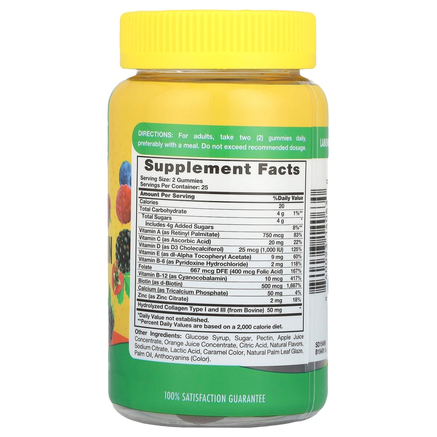 Sundance Vitamins, Adult Multivitamin Gummies, Natural Mixed Berry , 50 Gummies - Image 2
