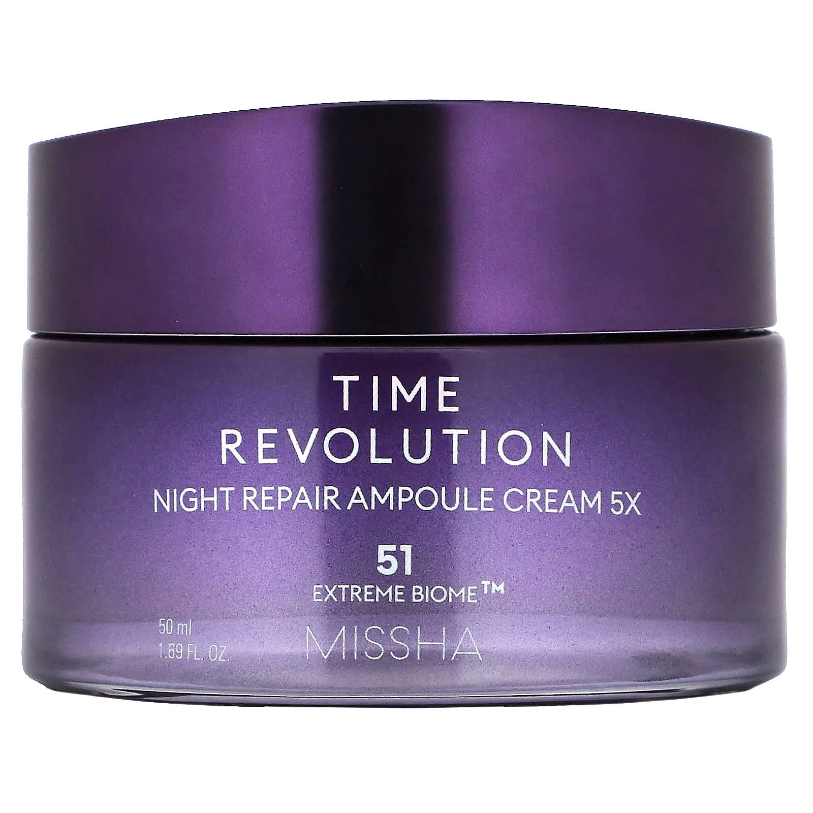Missha, Time Revolution, Night Repair Ampoule Cream 5x, 1.69 fl oz (50 ml) - Image 1