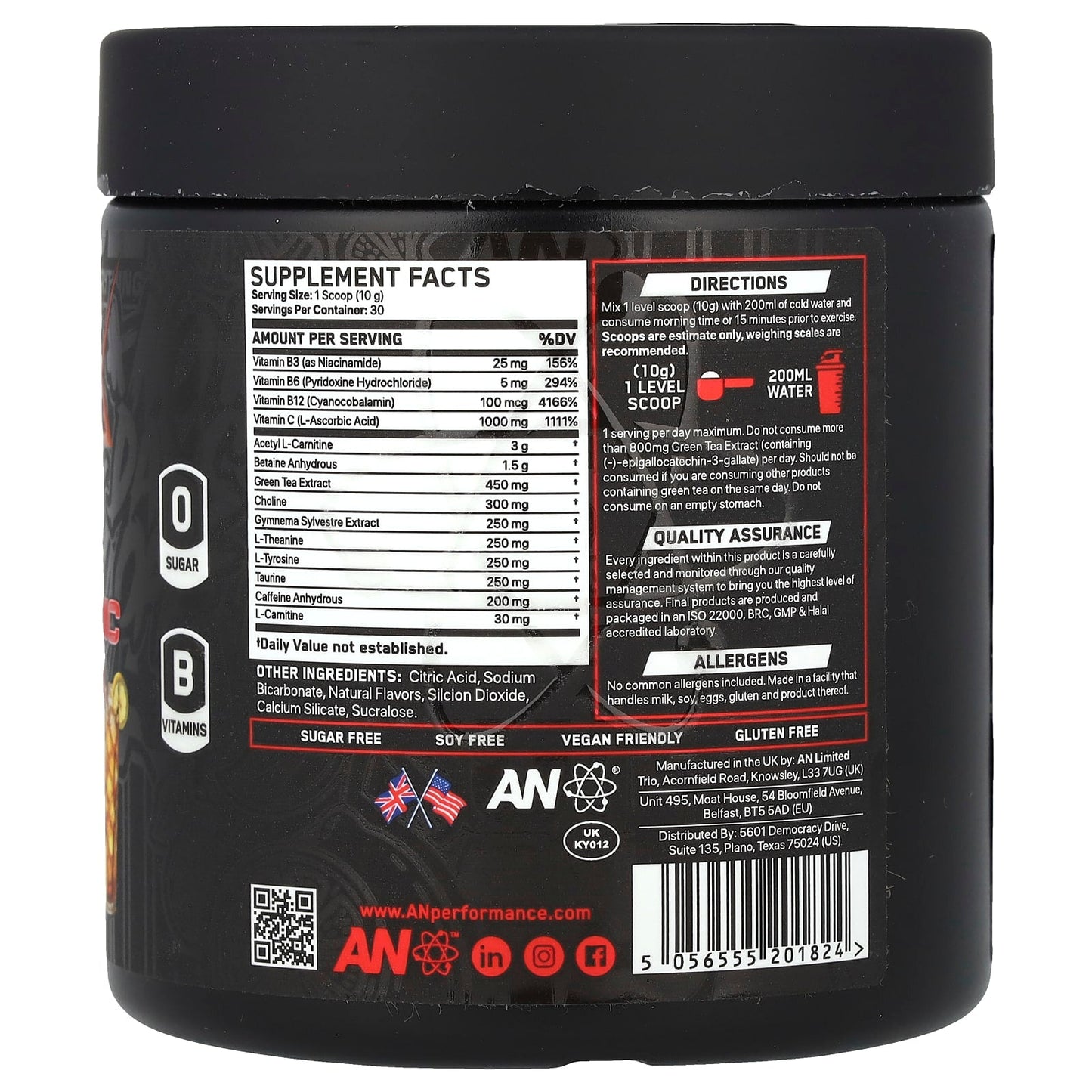 ABE Shred-X Lemon Iced Tea Thermogenic Weight Loss Powder - Image 2
