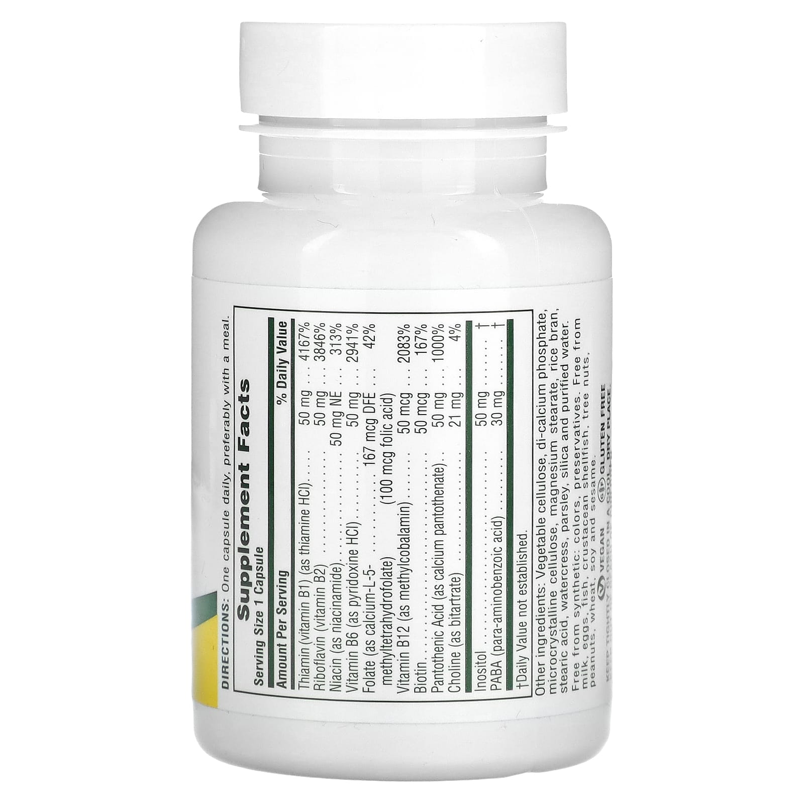 NaturesPlus, High Potency Super B-50, 60 Capsules - Image 2