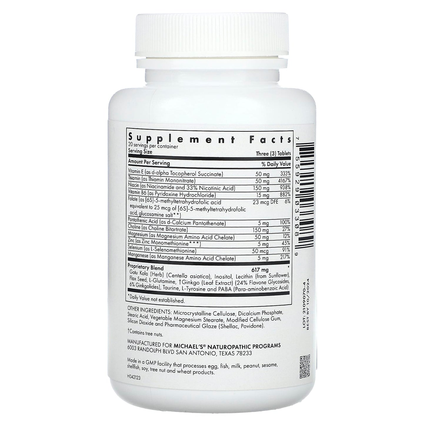 Michael's Health, Memory Factors, 60 Vegetarian Tablets - Image 2