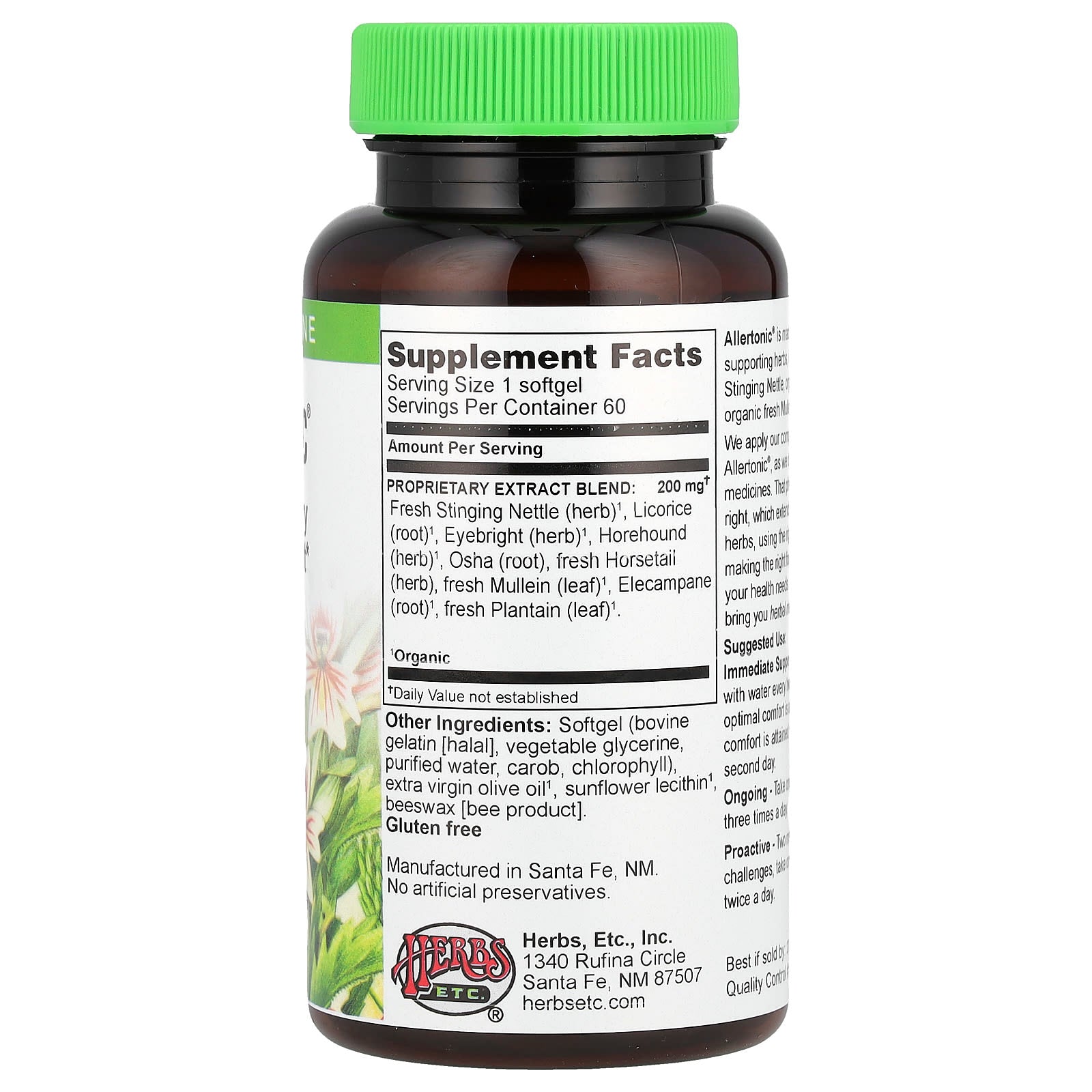 Herbal Respiratory Seasonal Support - Allertonic - 60 Softgels - Image 2