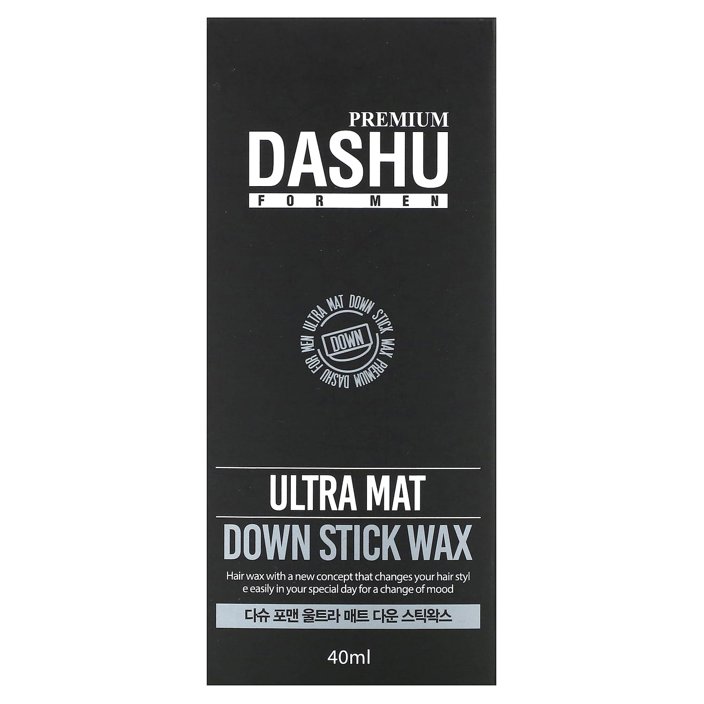 Premium Ultra Mat Down Stick Wax for Men by Dashu, 40 ml - Image 2
