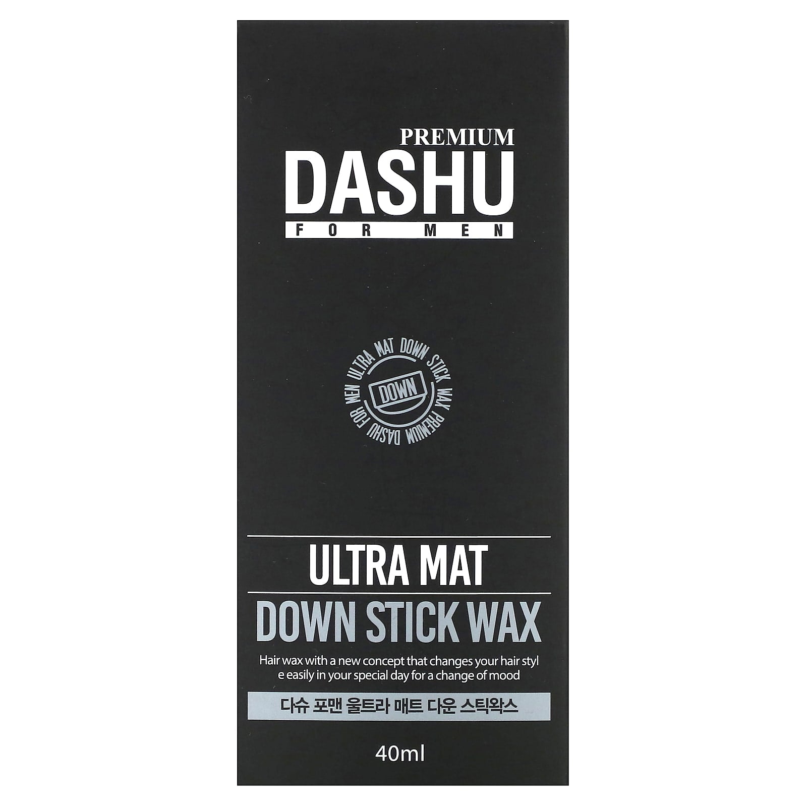 Premium Ultra Mat Down Stick Wax for Men by Dashu, 40 ml - Image 2