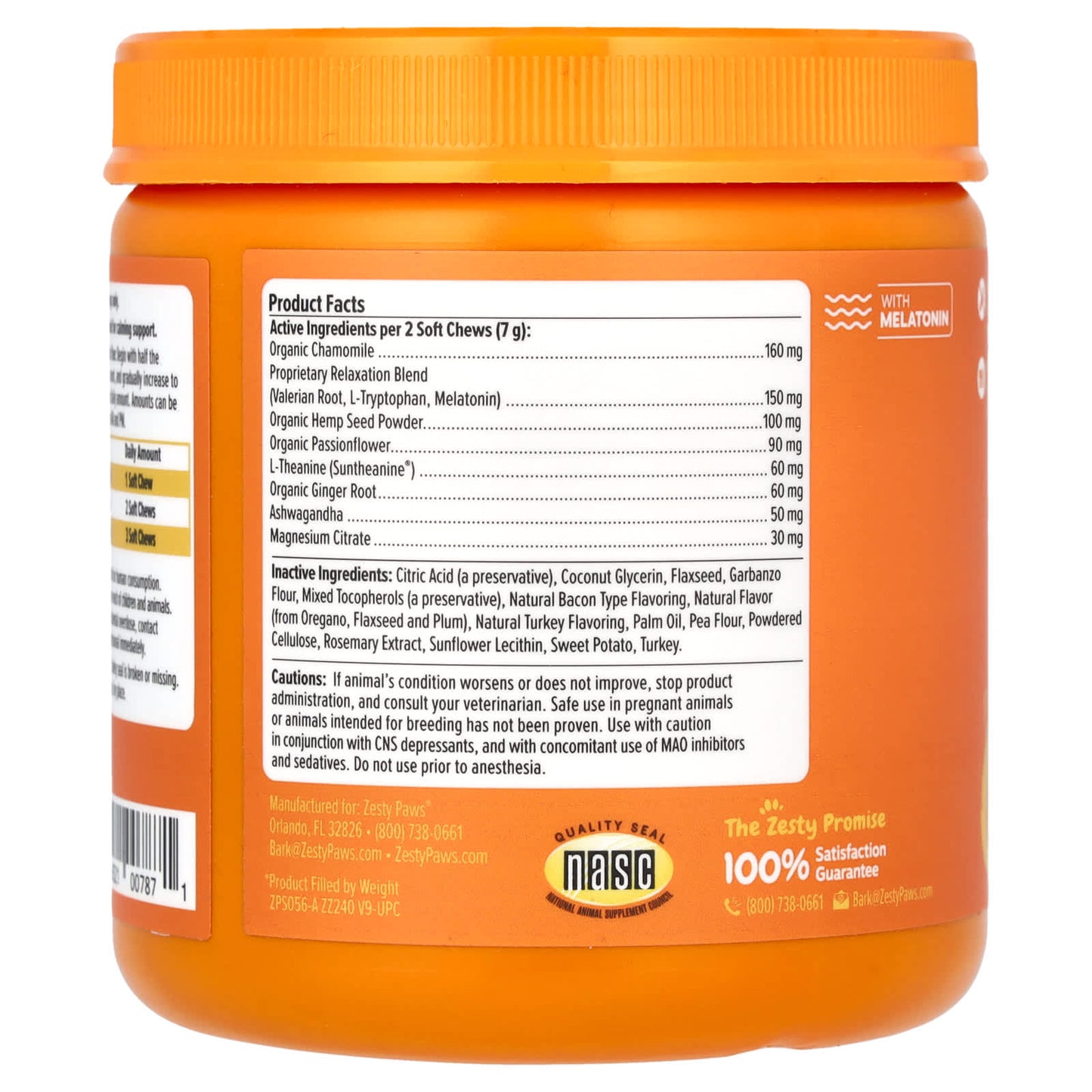 Zesty Paws, Advanced Calming Bites, For Dogs, All Ages, Turkey Flavor, 90 Soft Chews, 11.1 oz (315 g) - Image 2