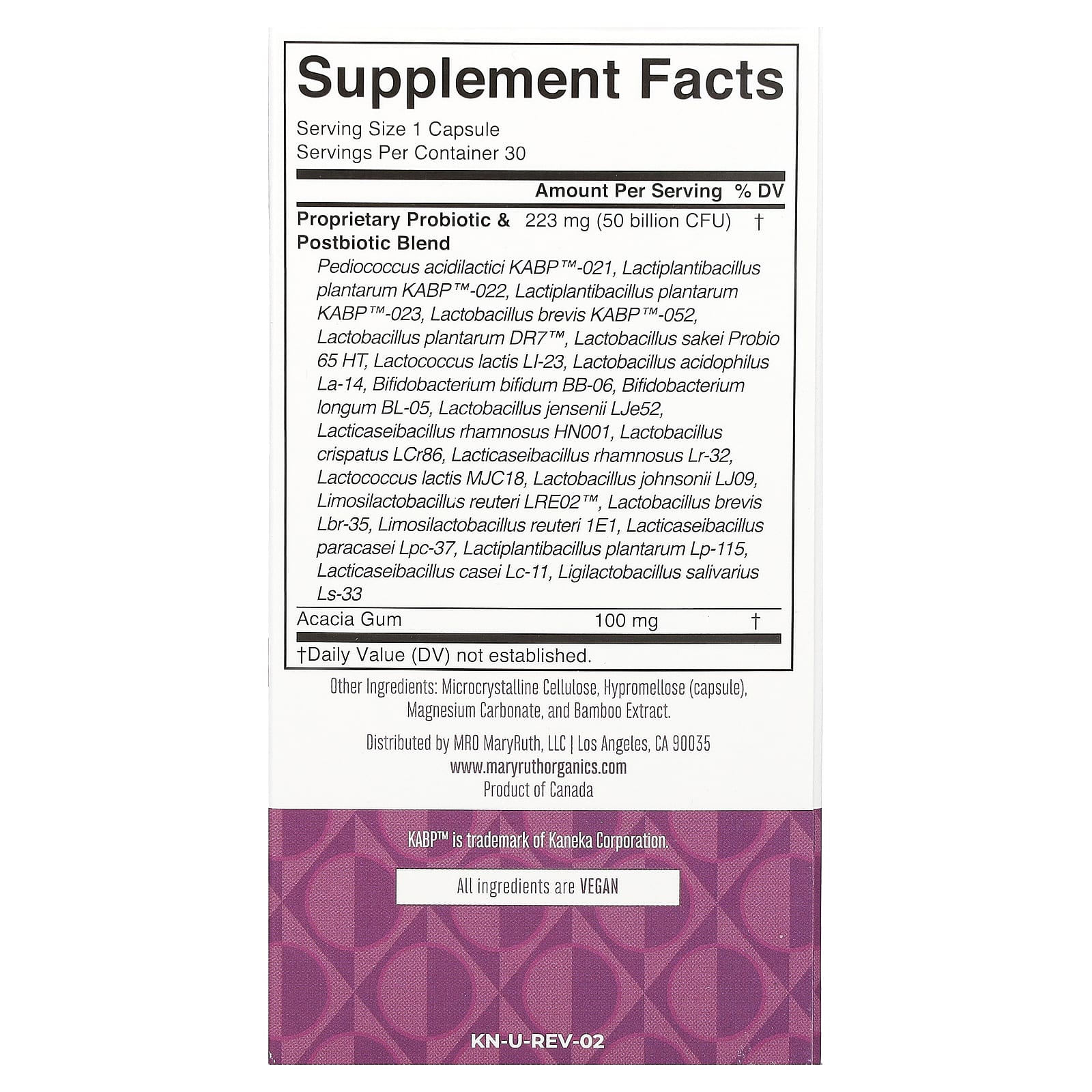 MaryRuth's, 3-In-1 Daily Women's 40+ Health, 30 Capsules - Image 2
