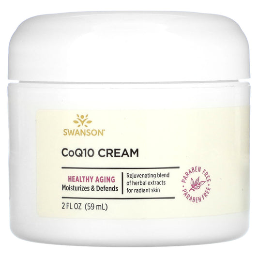 Swanson, CoQ10 Cream, 2 fl oz (59 ml) - Image 1