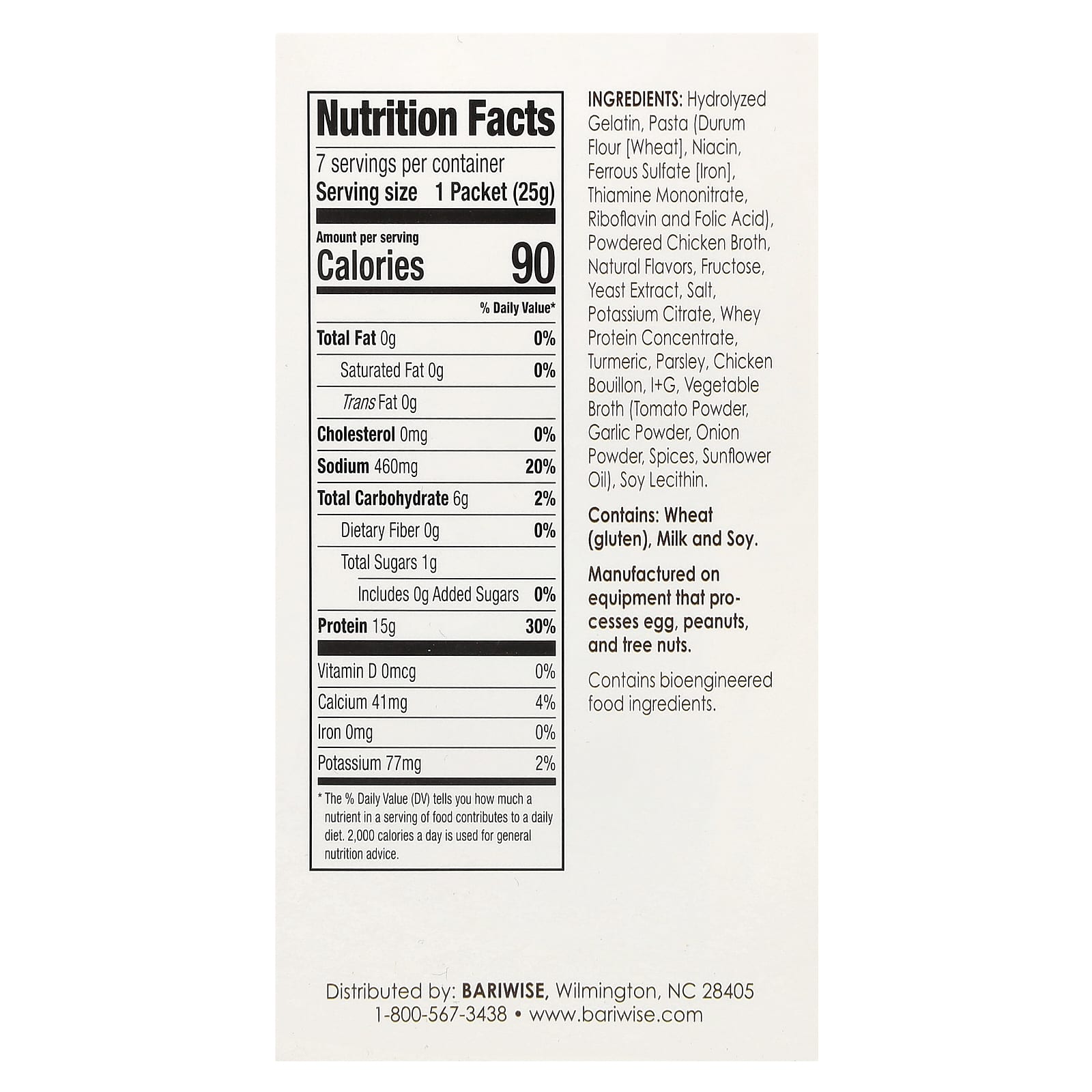 Low-Calorie Protein Soup by BariWise, Chicken Noodle, 7 Packets - 15g Protein - Image 2