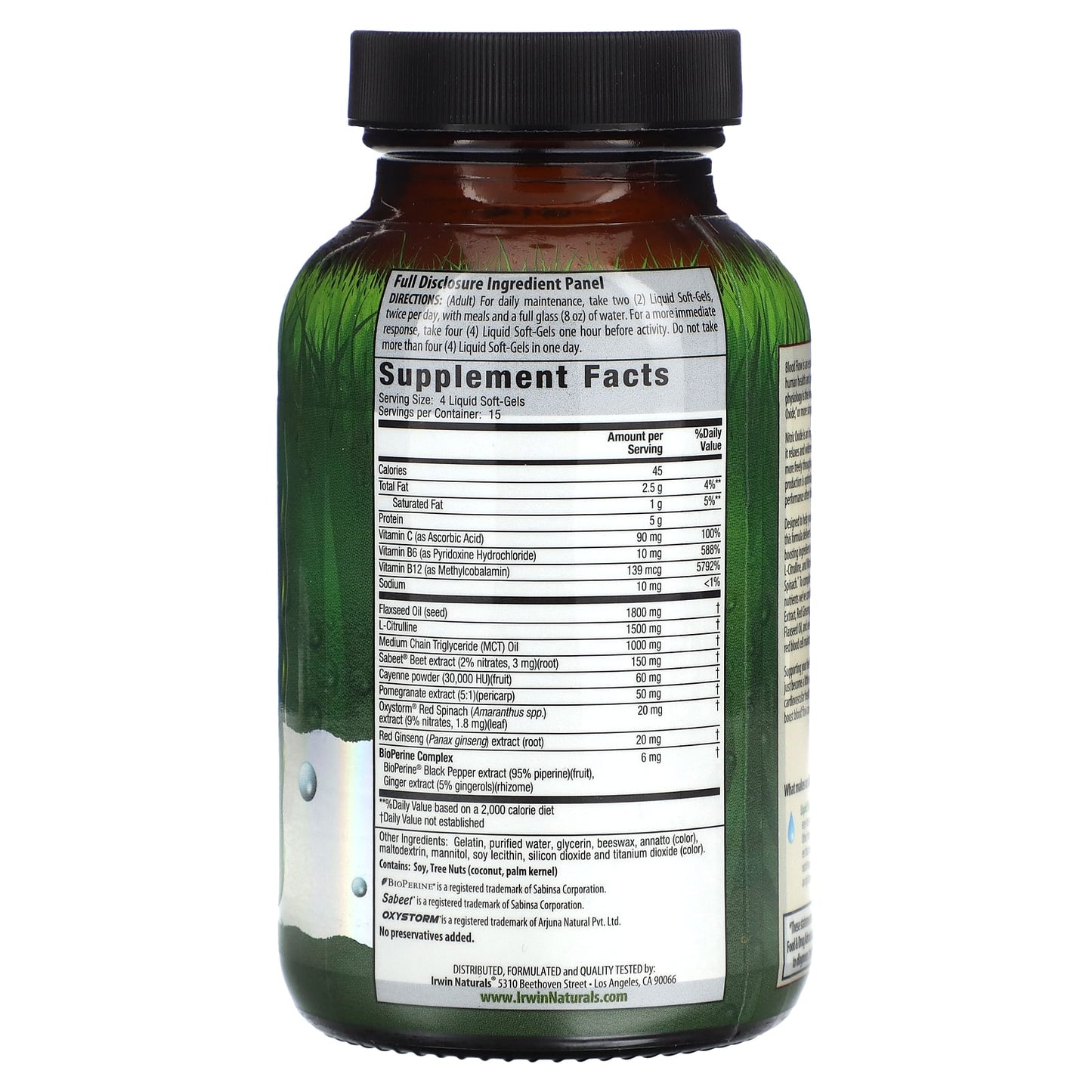 Boost Nitric Oxide for Cardiovascular Health & Performance - Irwin Naturals - Image 2