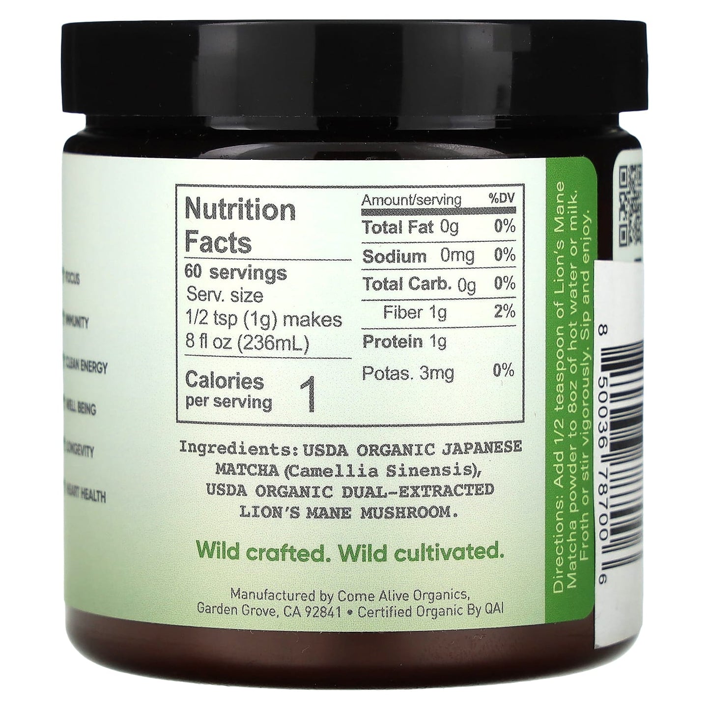 LA Republica, Lion's Mane Matcha, 2.12 oz (60 g) - Image 2