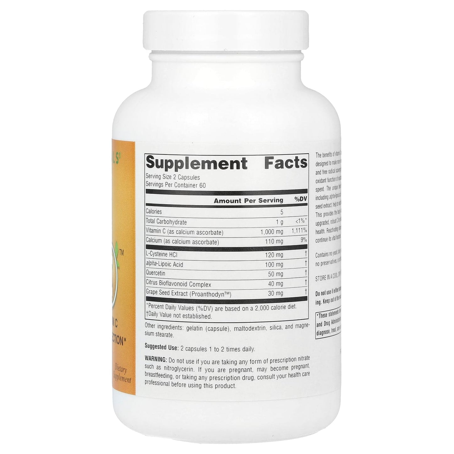 Source Naturals, Systemic C™, 1,000 mg, 120 Capsules (500 mg per Capsule) - Image 2