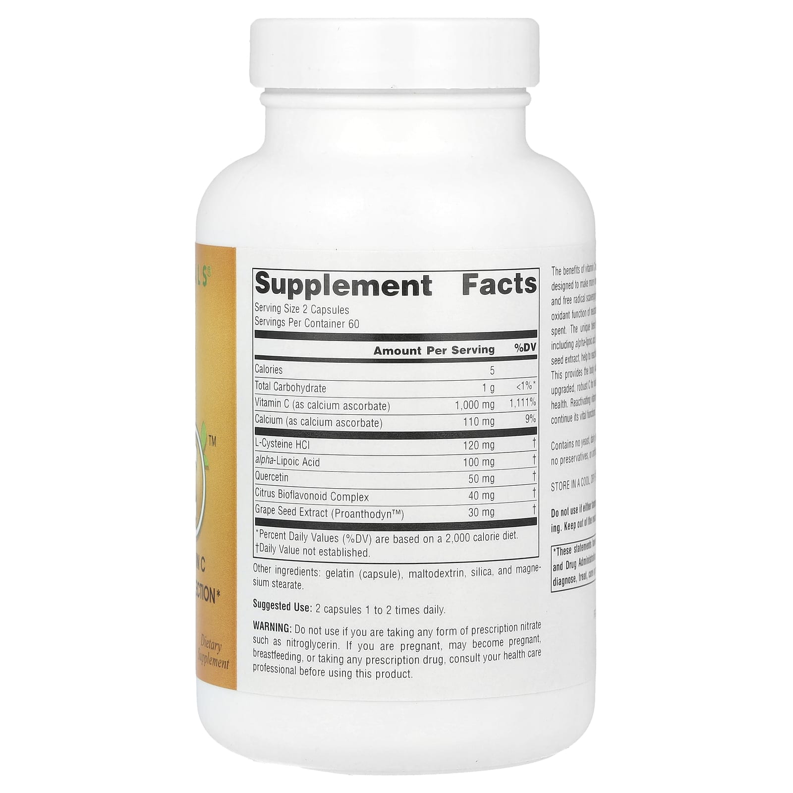 Source Naturals, Systemic C™, 1,000 mg, 120 Capsules (500 mg per Capsule) - Image 2