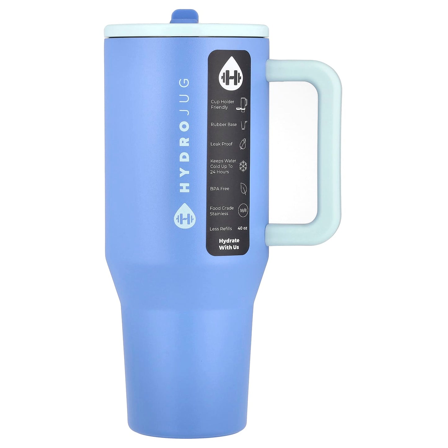 HydroJug Riptide 40 oz Insulated Tumbler - Leak Proof & BPA Free - Image 1