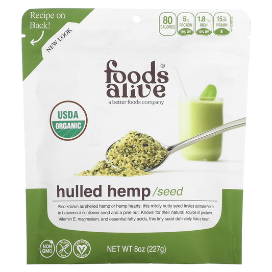 Organic Hulled Hemp Seeds by Foods Alive | Nutrient-Rich Snack - Image 1