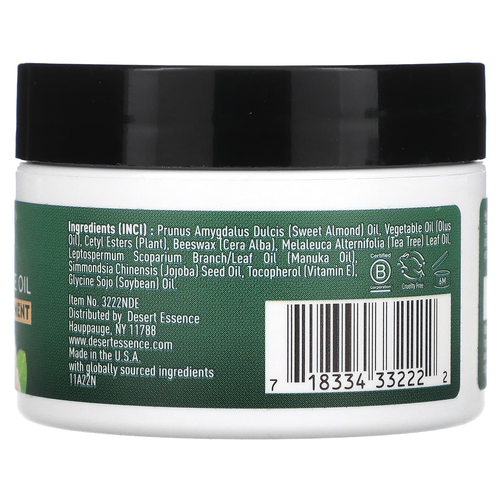 Desert Essence Manuka Oil & Tea Tree Oil Therapeutic Skin Ointment, 1 oz - Image 2