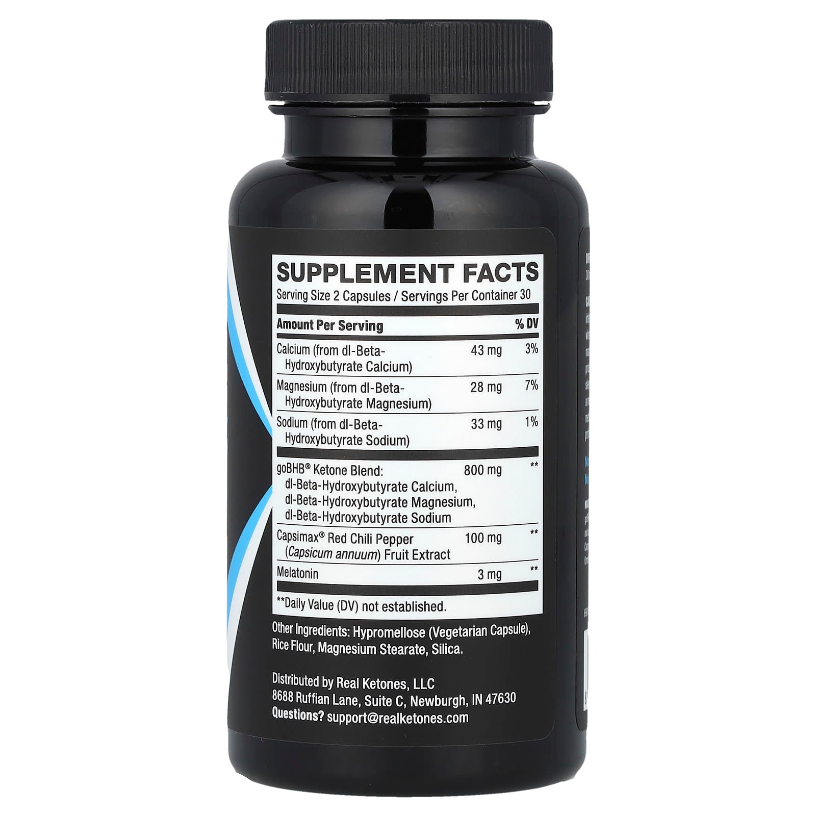 Real Ketones, BHB Science™, Nite Burn 3X, 60 Capsules - Image 2