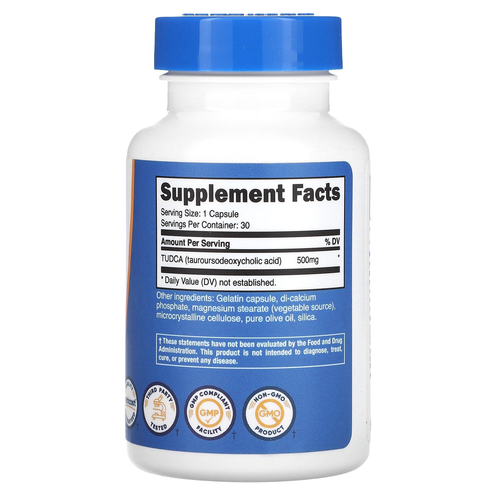 Nutricost, TUDCA, 500 mg, 30 Capsules - Image 2