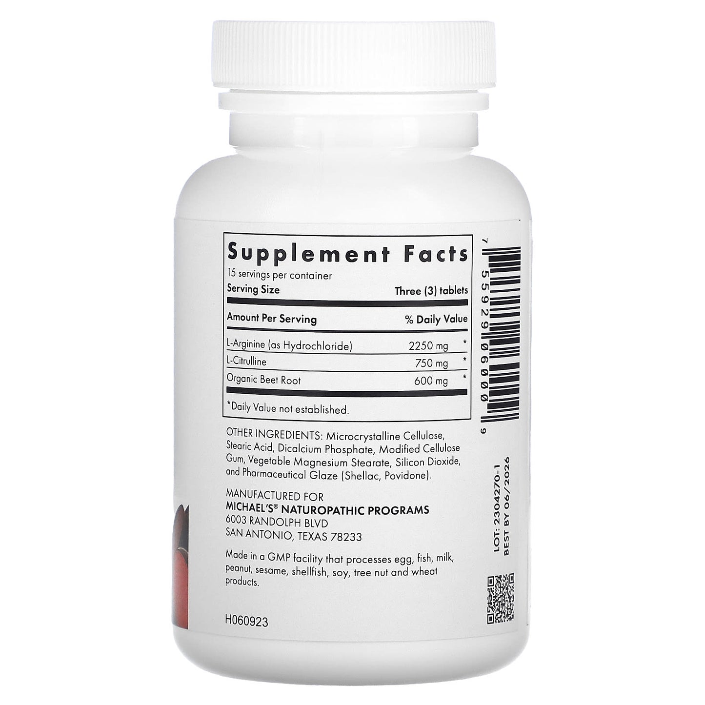 Michael's Health, Arginine Citrulline, 45 Tablets - Image 2
