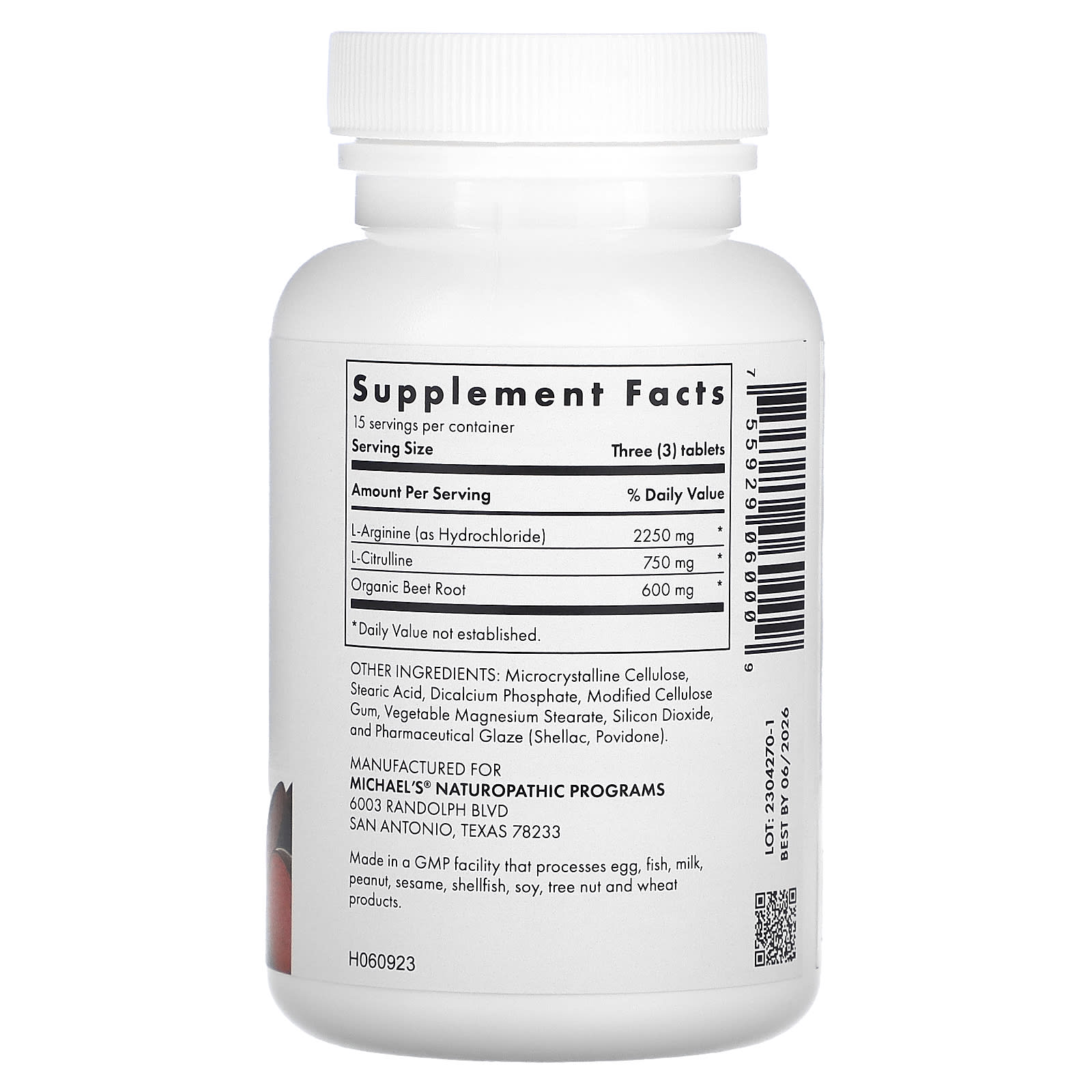 Michael's Health, Arginine Citrulline, 45 Tablets - Image 2