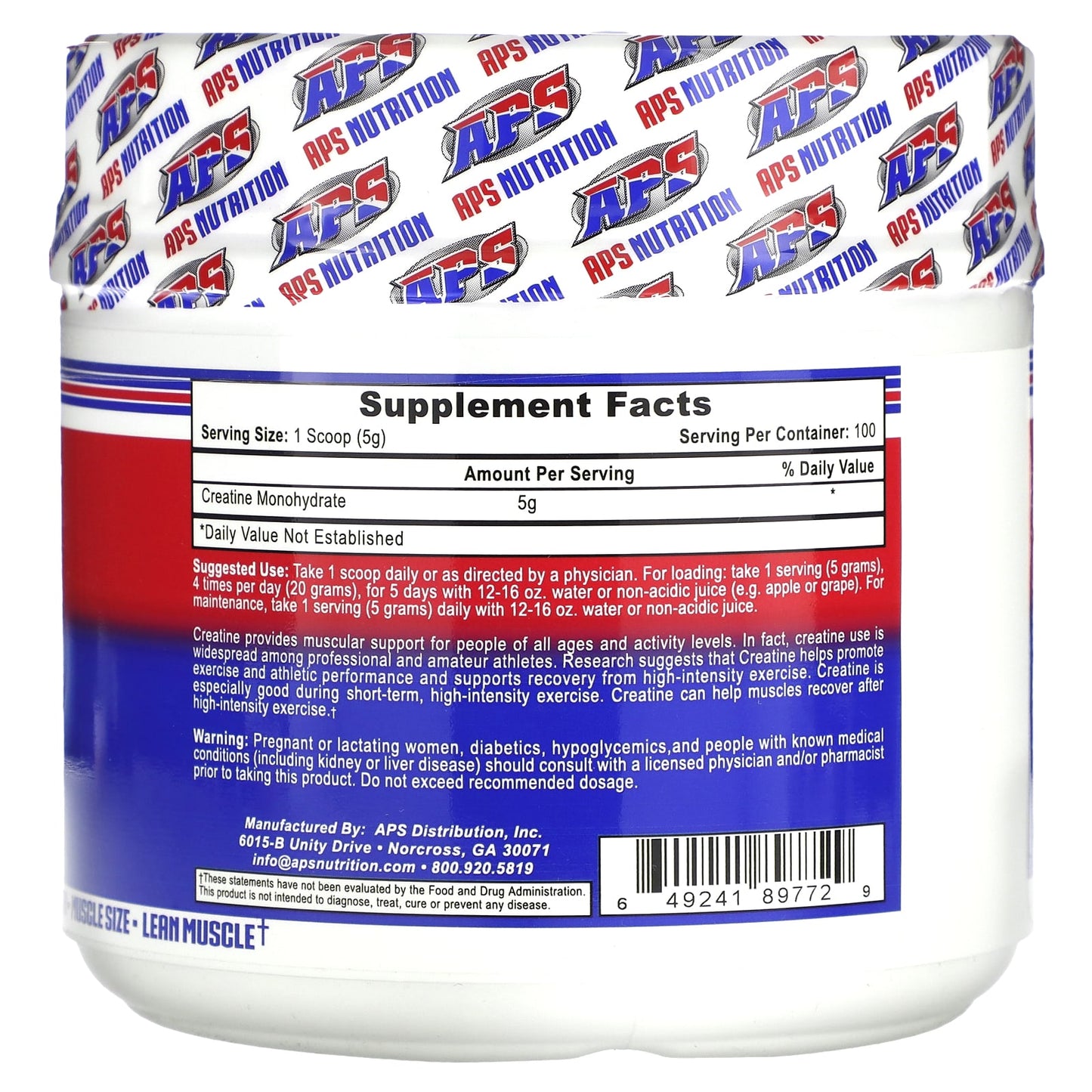 APS Creatine Monohydrate 500g - Boost Athletic Performance - Image 2