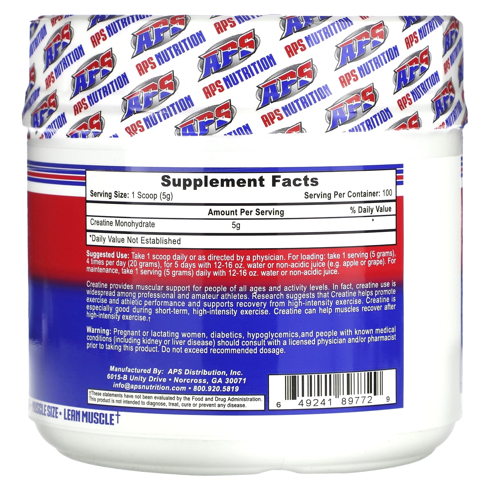 APS Creatine Monohydrate 500g - Boost Athletic Performance - Image 2
