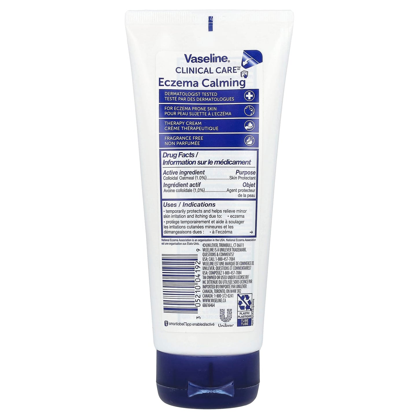 Vaseline, Clinical Care™, Eczema Calming Therapy Cream, Fragrance Free, 6.8 fl oz (200 ml) - Image 2