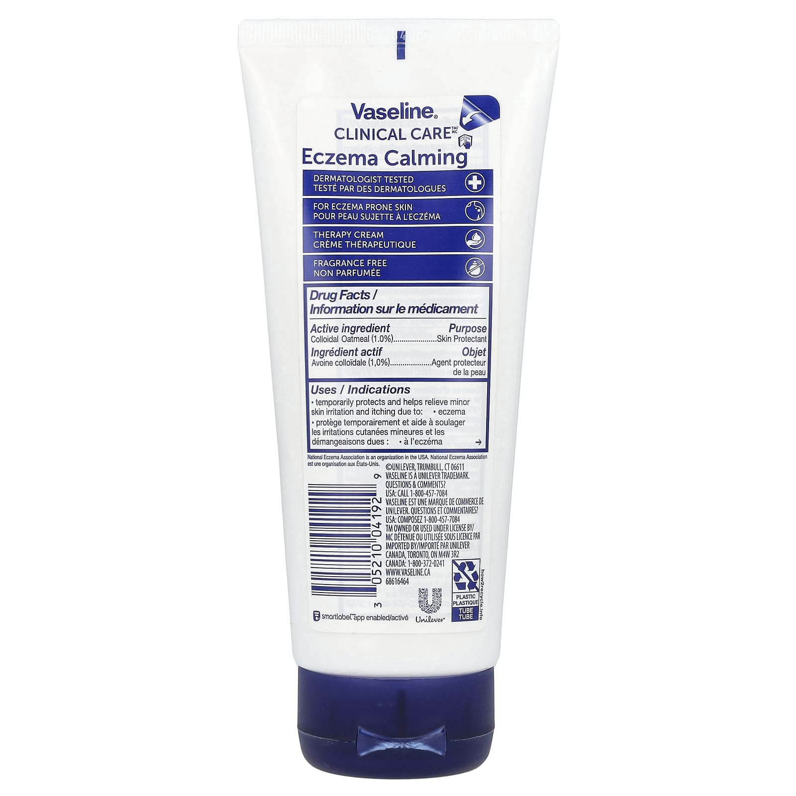 Vaseline, Clinical Care™, Eczema Calming Therapy Cream, Fragrance Free, 6.8 fl oz (200 ml) - Image 2