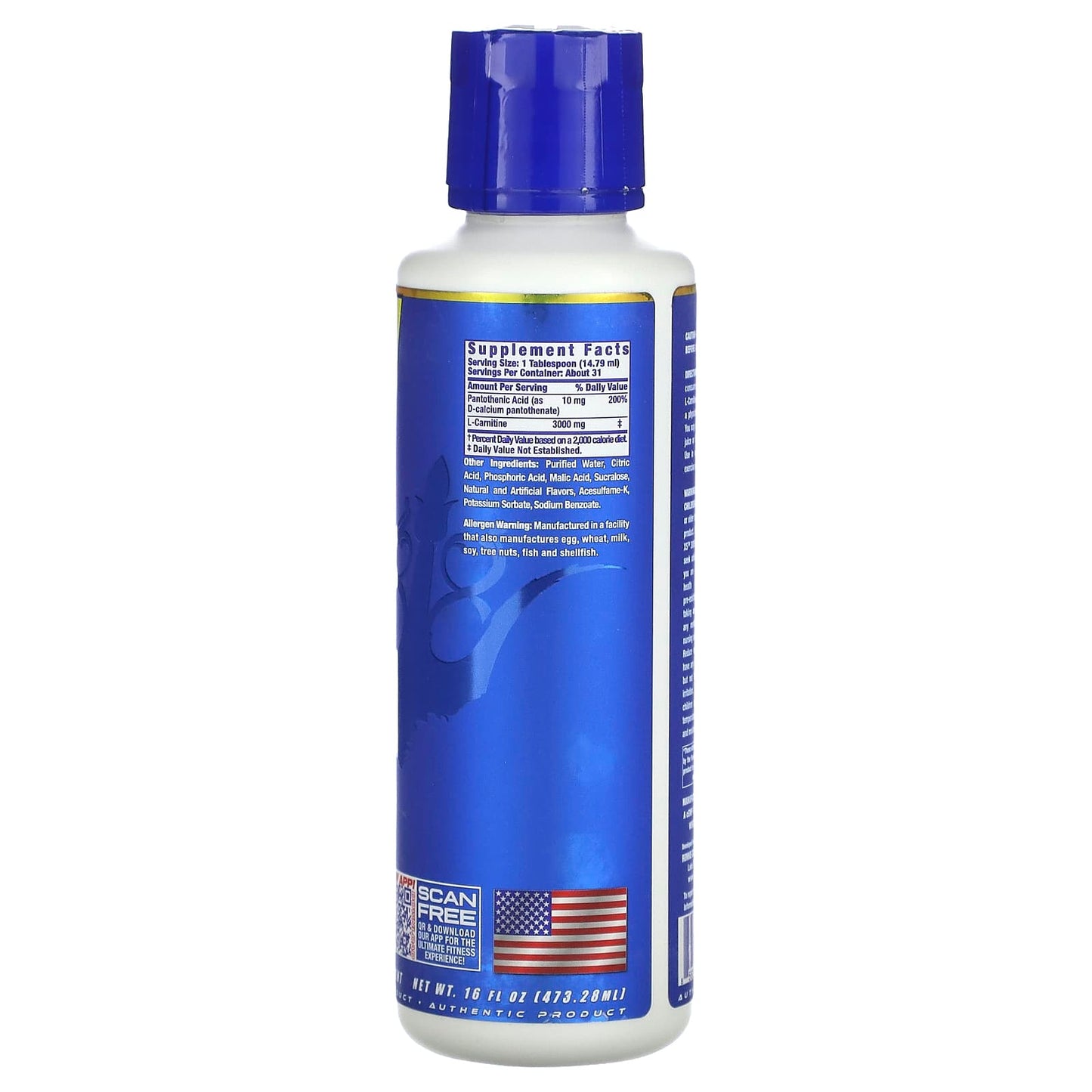 Ronnie Coleman, Vital Edition, L-Carnitine XS 3000, Mango Pineapple, 16 fl oz (473.28 ml) - Image 2