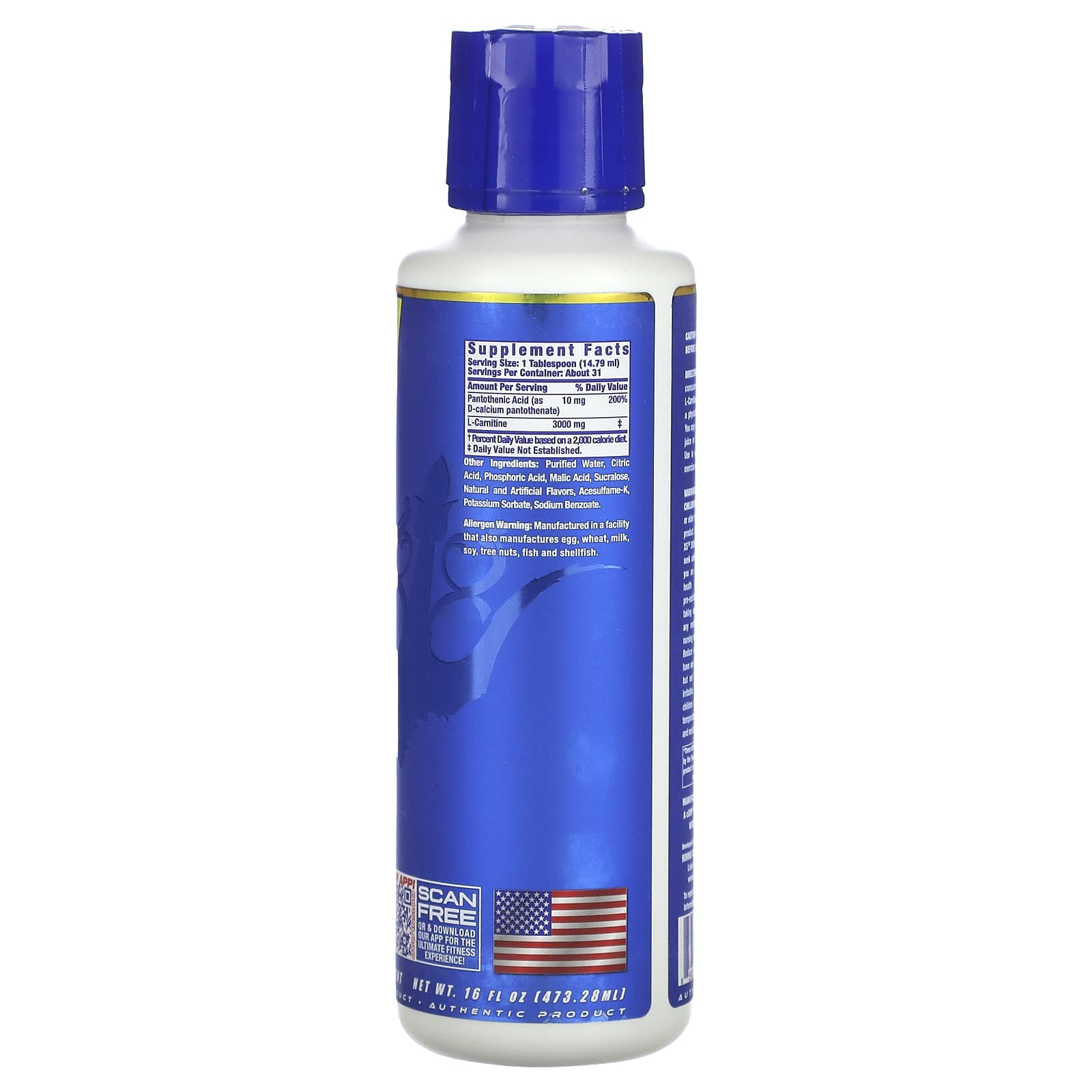 Ronnie Coleman, Vital Edition, L-Carnitine XS 3000, Mango Pineapple, 16 fl oz (473.28 ml) - Image 2