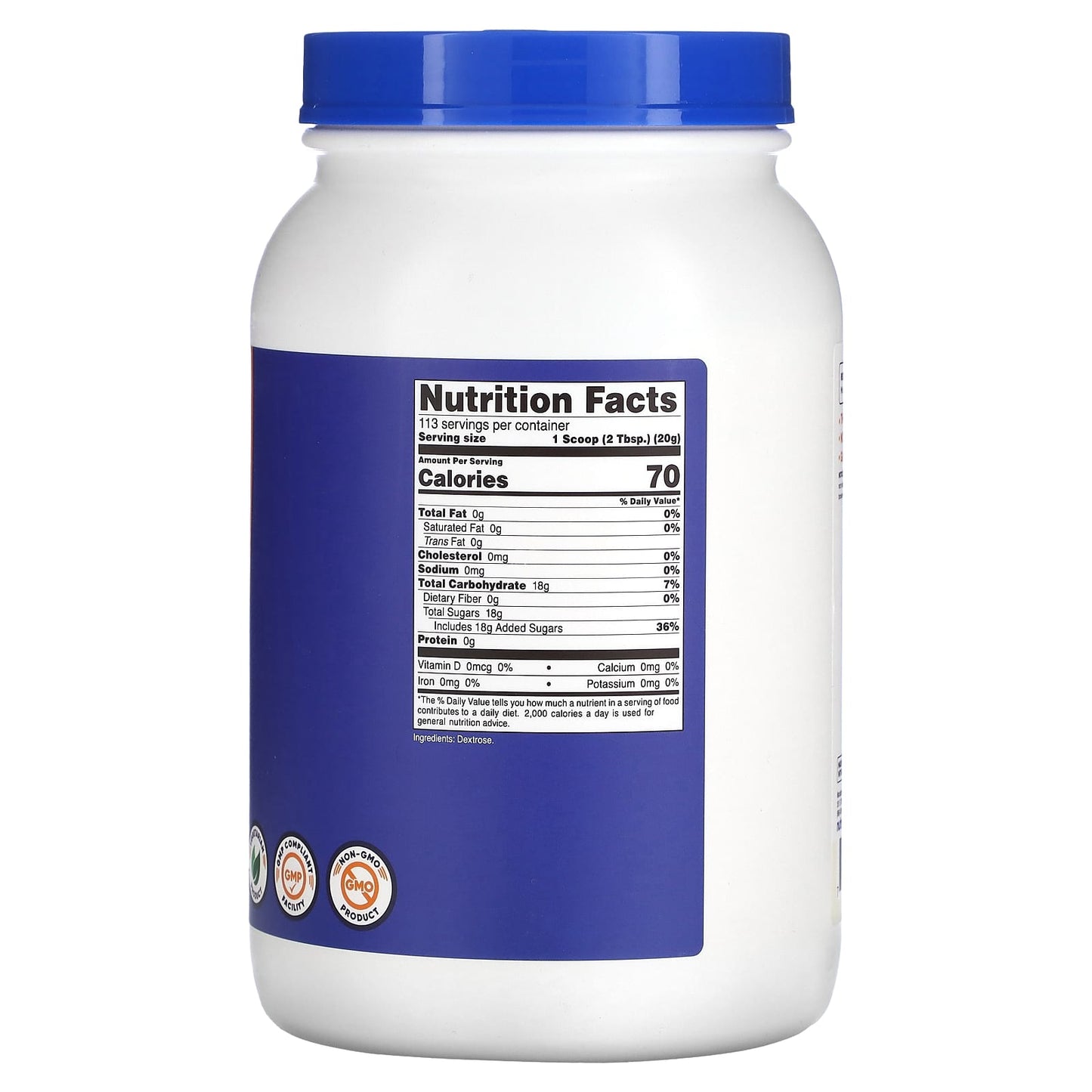 Nutricost, Dextrose, Unflavored, 5 lb (2,268 g) - Image 2