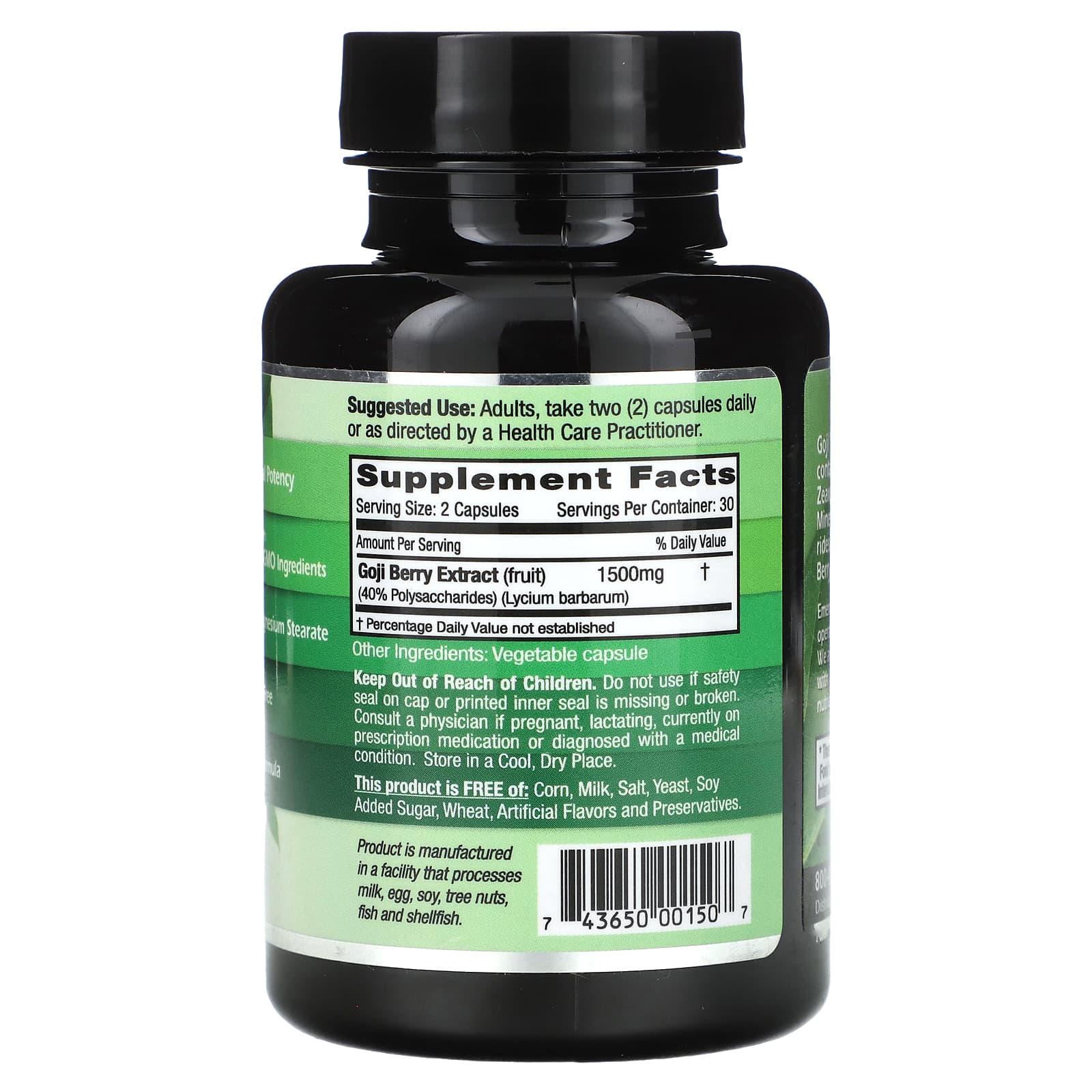 Emerald Laboratories Goji Berry 60 Capsules for Immune Support - Image 2