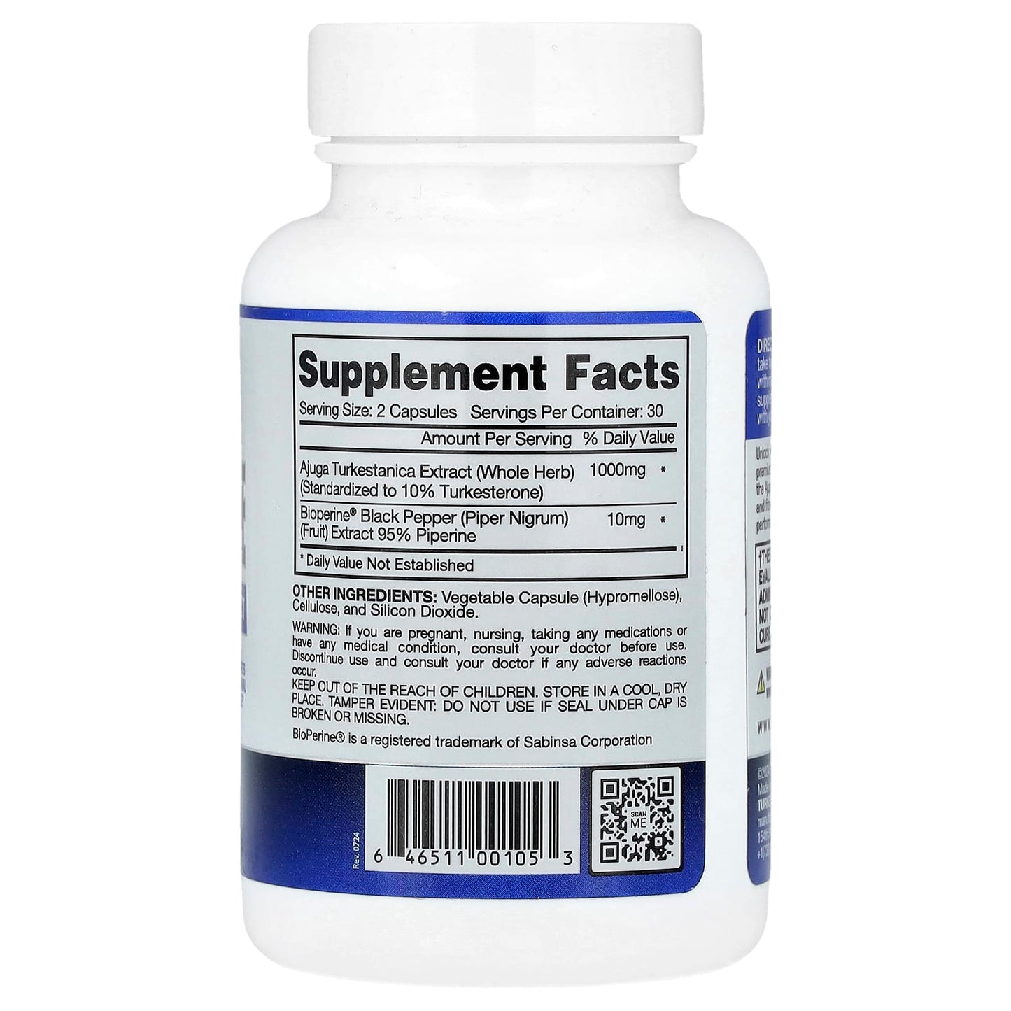 Turkesterone Supplement for Muscle Growth by Gaspari Nutrition - Image 2