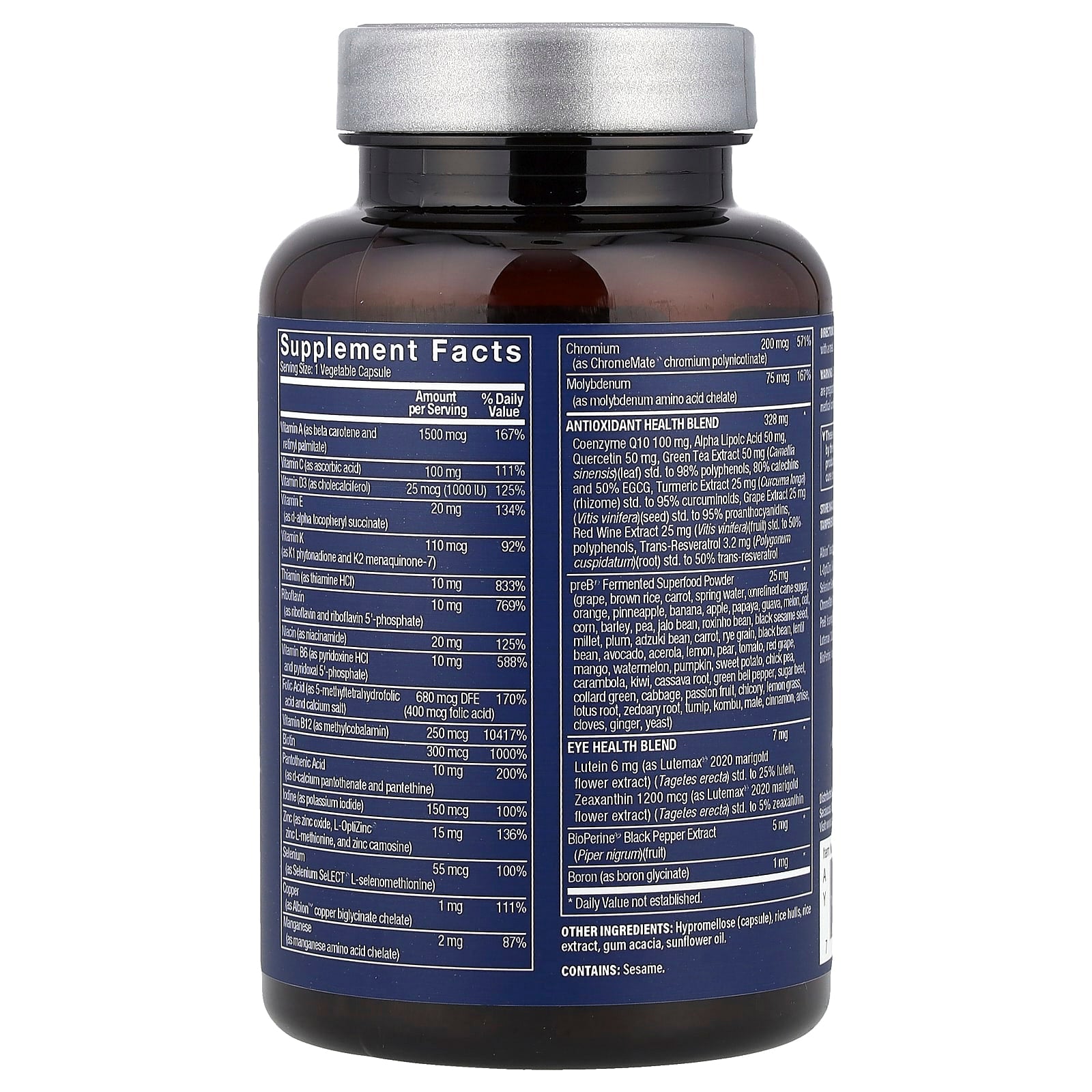 Vthrive, Bioactive Men's One Daily Multi, 30 Vegetable Capsules - Image 2