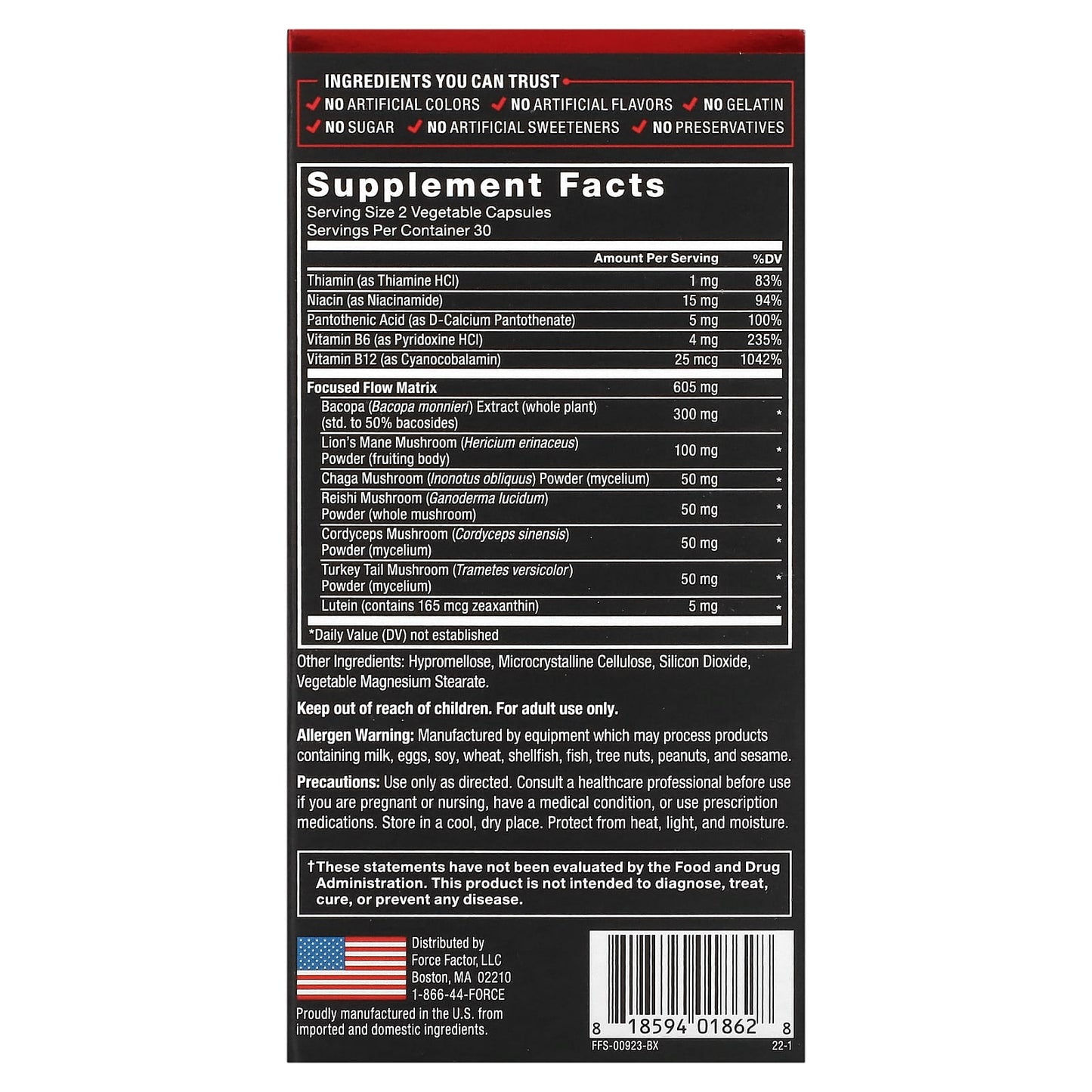 Boost Brain Clarity & Focus with Force Factor Forebrain Focus - 60 Capsules - Image 2