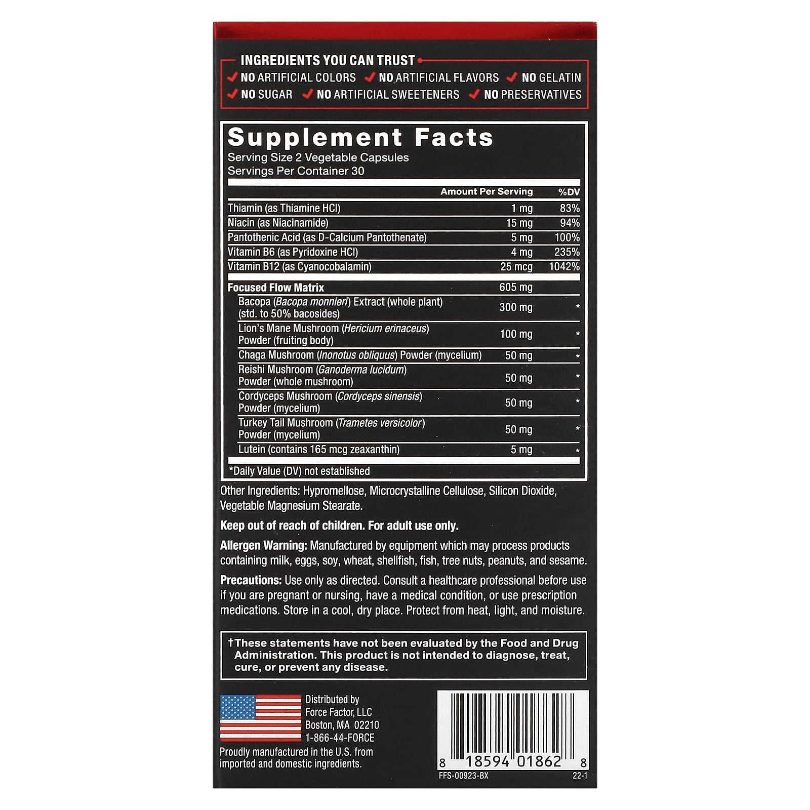 Boost Brain Clarity & Focus with Force Factor Forebrain Focus - 60 Capsules - Image 2