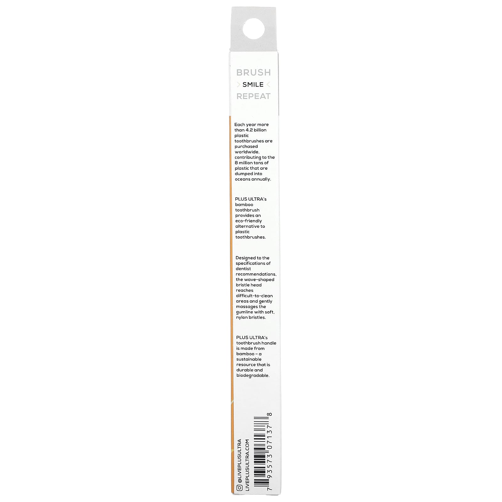 Plus Ultra, Bamboo Toothbrush, +>XO, Adult, Soft, 1 Toothbrush - Image 2