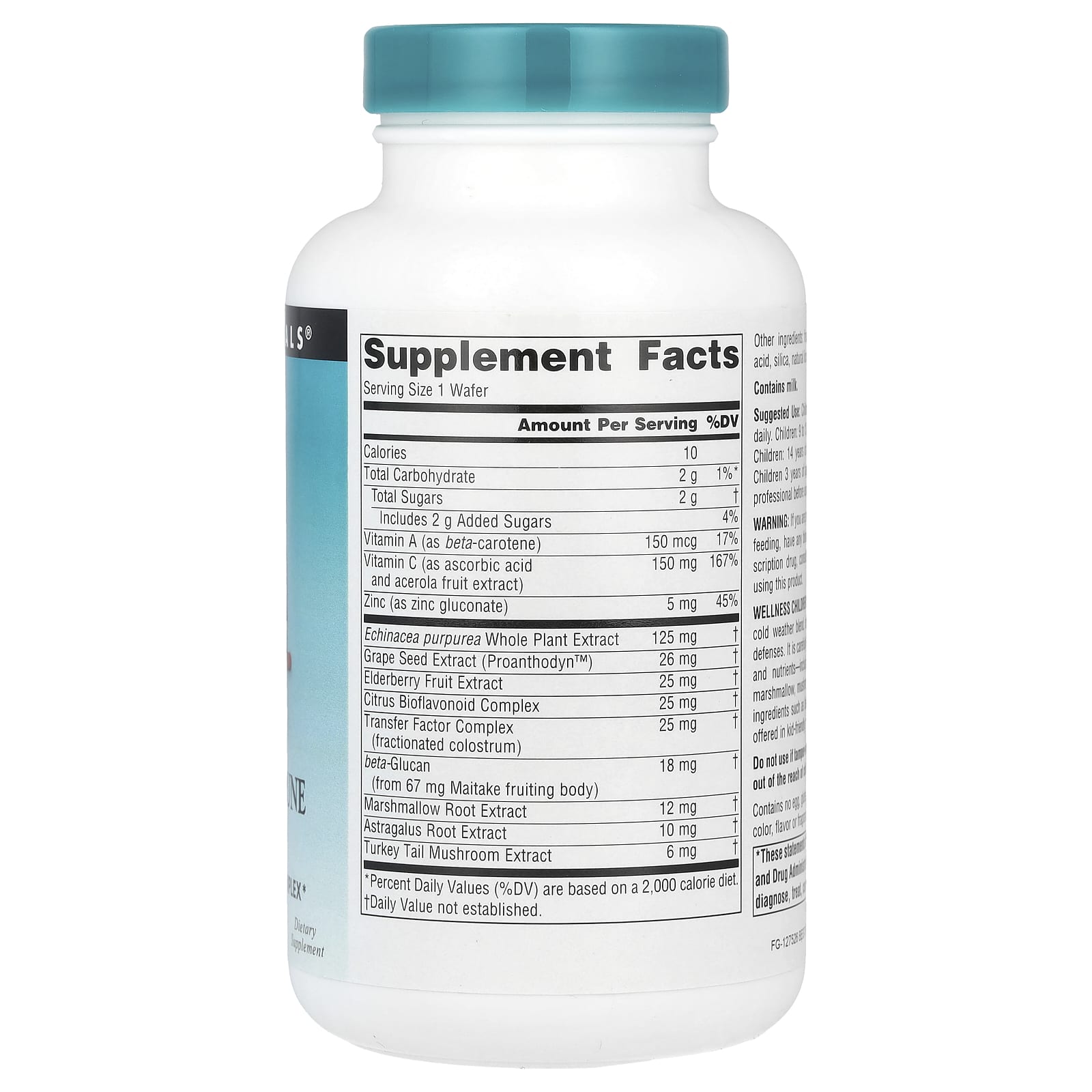 Source Naturals, Wellness Children's Immune Chewable™, Delicious Berry, 60 Wafers - Image 2