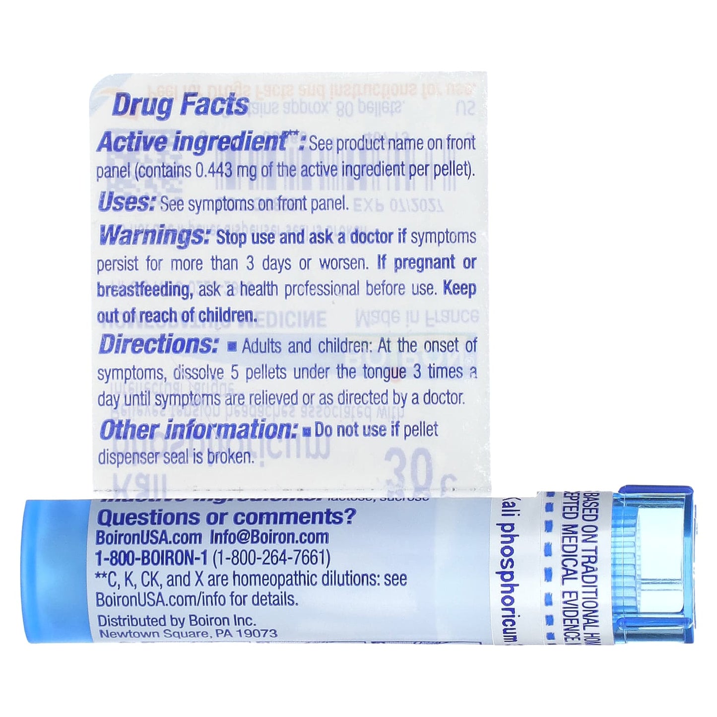 Boiron Headache Relief Kali Phosphoricum 30C Homeopathic Medicine - Image 2