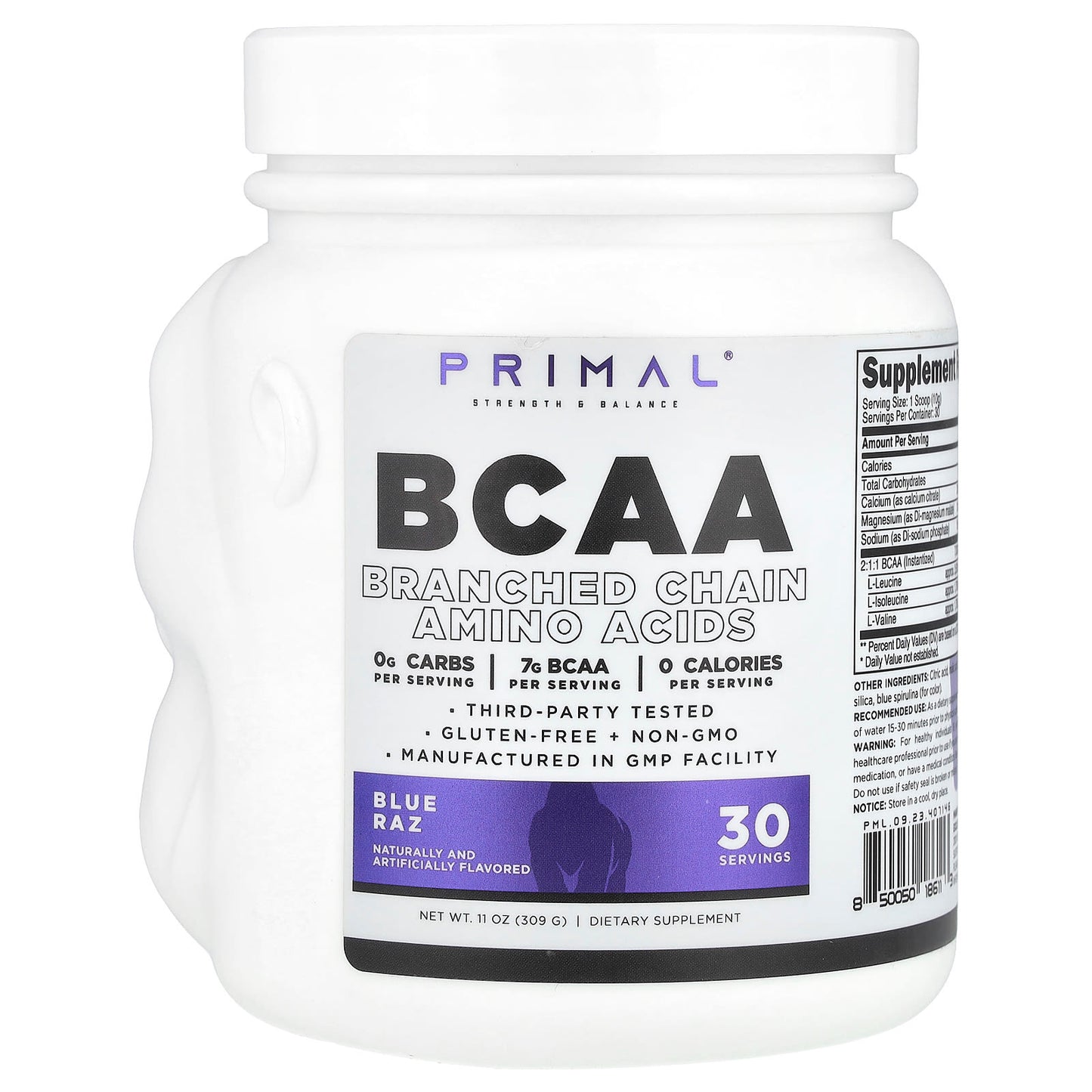 PrePrimal, BCAA, Blue Raz, 11 oz (309 g) - Image 2