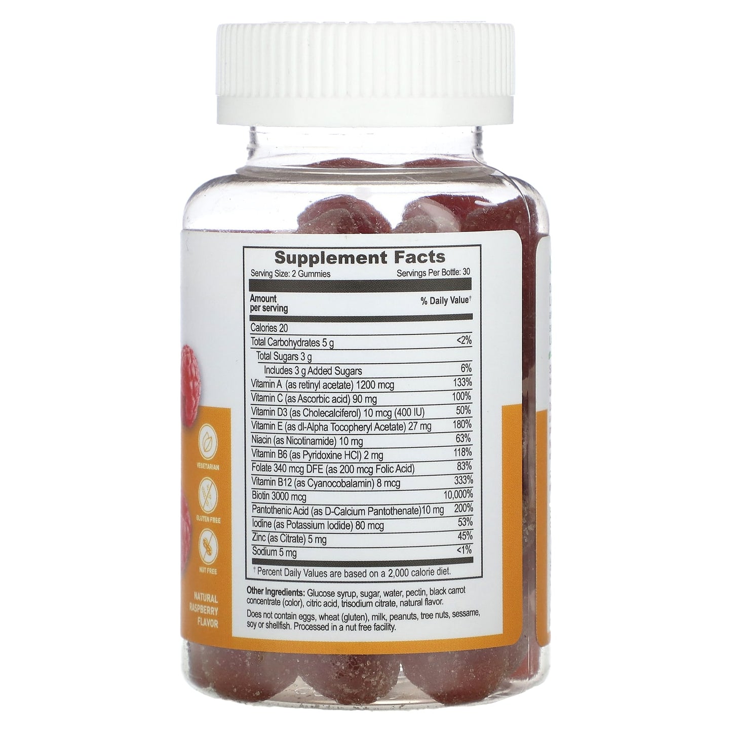 Lifeable, Women's Multivitamin Gummies, Natural Raspberry, 60 Gummies - Image 2