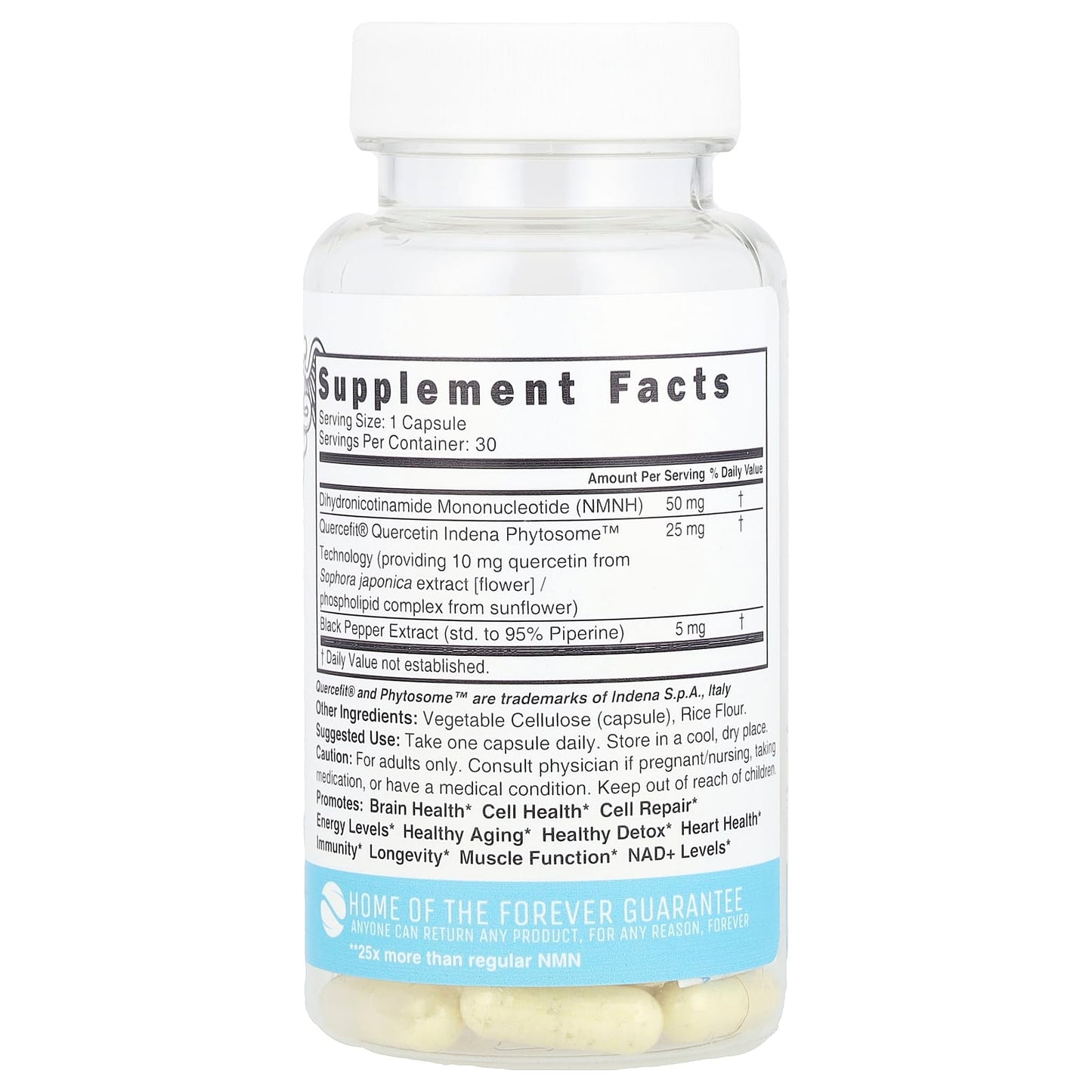 Nutri, NMNH , 50 mg , 30 Vegan Capsules - Image 2