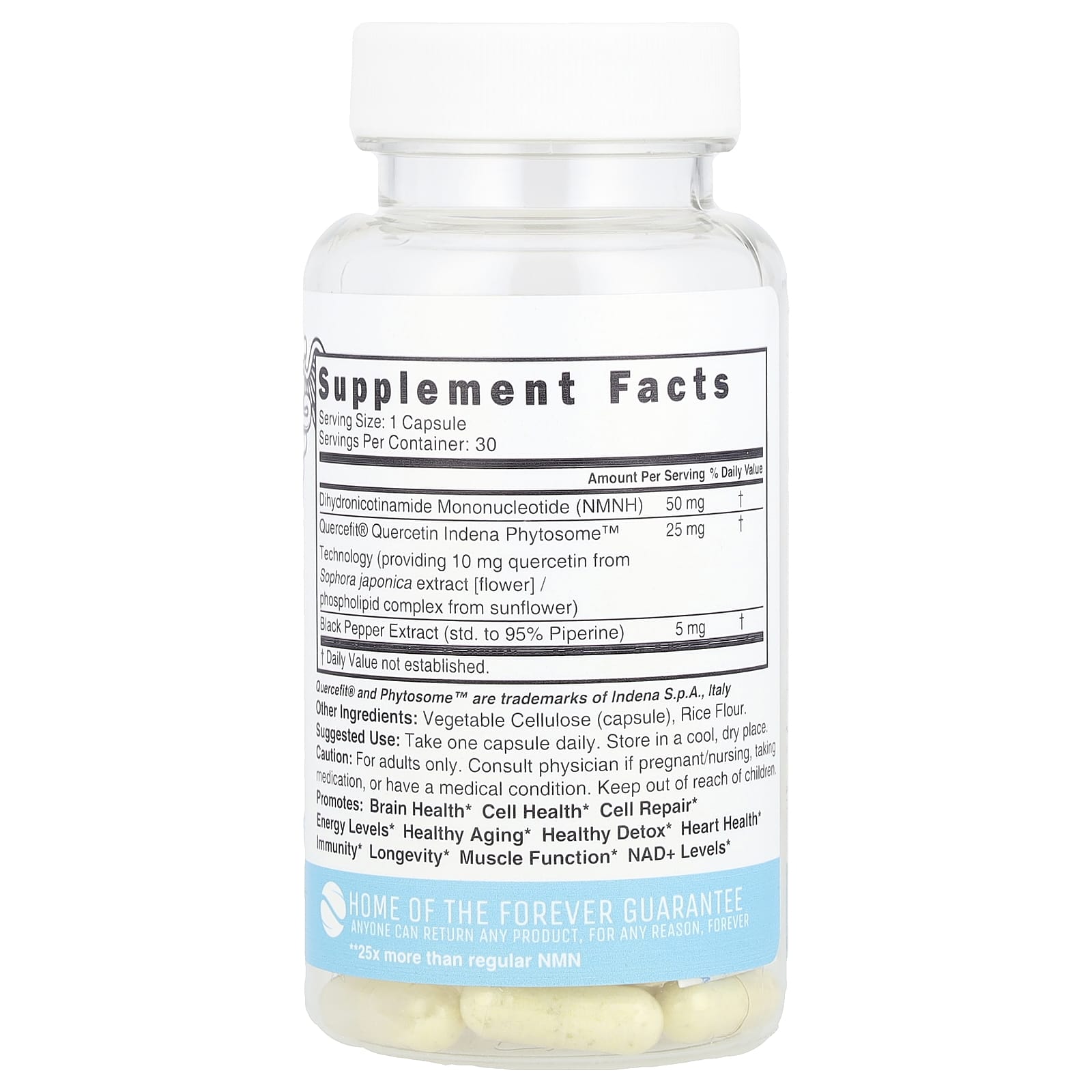 Nutri, NMNH , 50 mg , 30 Vegan Capsules - Image 2