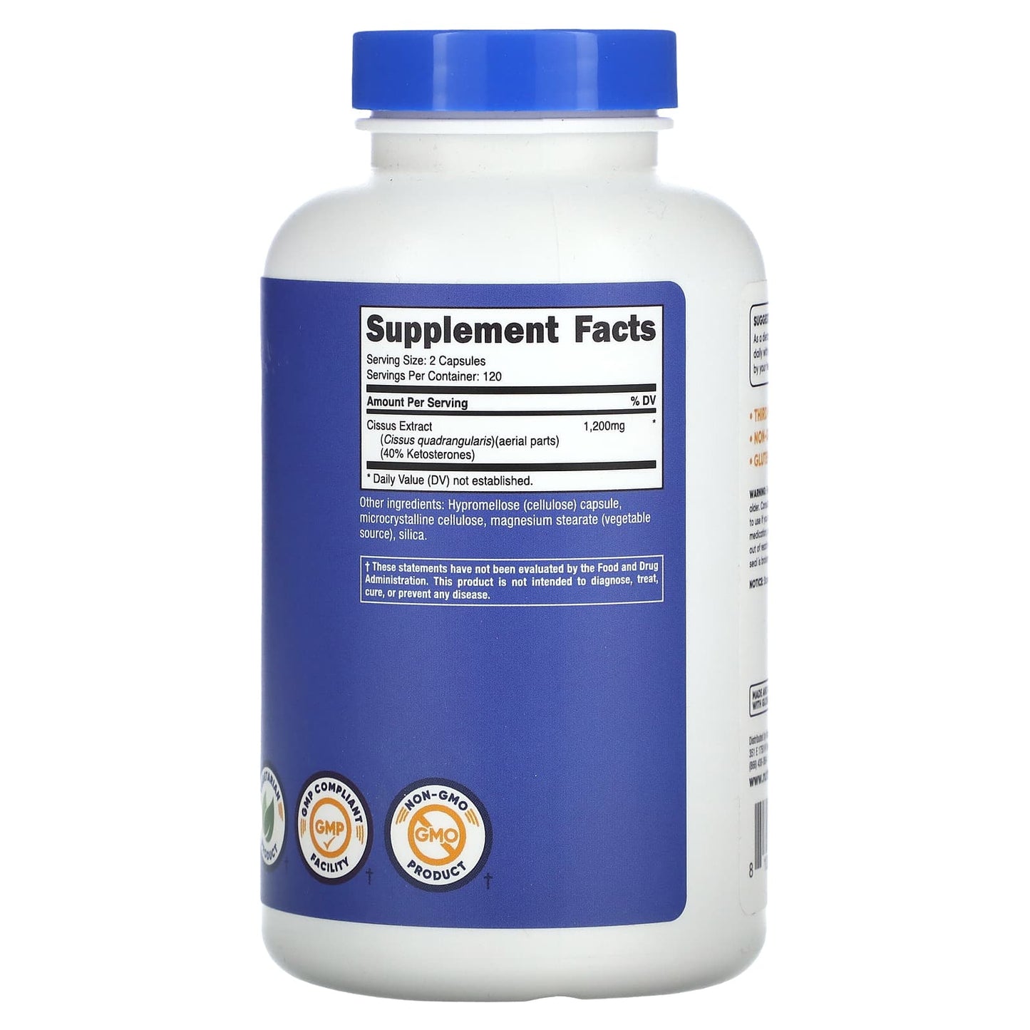 Nutricost, Cissus, 240 Capsules (600 mg per Capsule) - Image 2