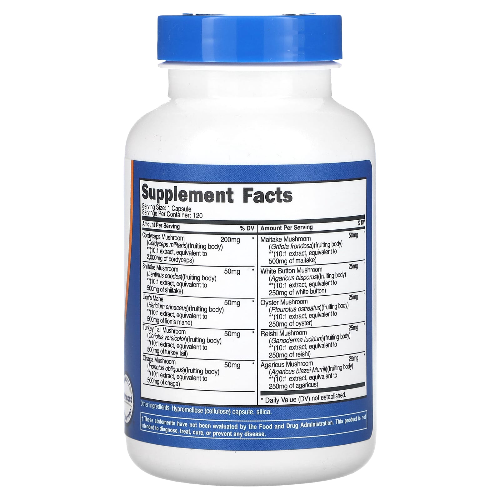Nutricost, Mushroom Complex, 5,500 mg, 120 Capsules - Image 2