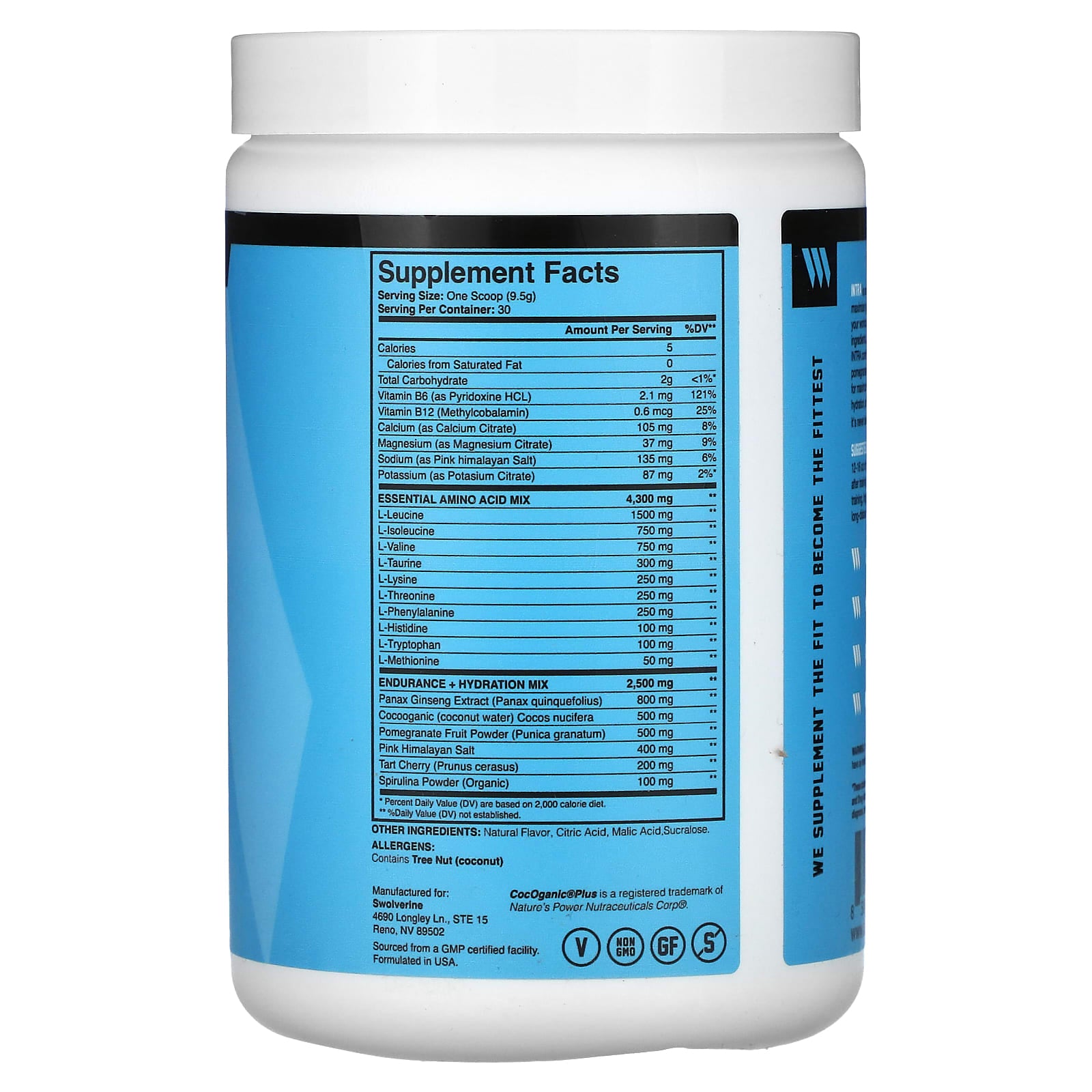 Swolverine, Intra, Tropical Blast, 10.05 oz (285 g) - Image 2