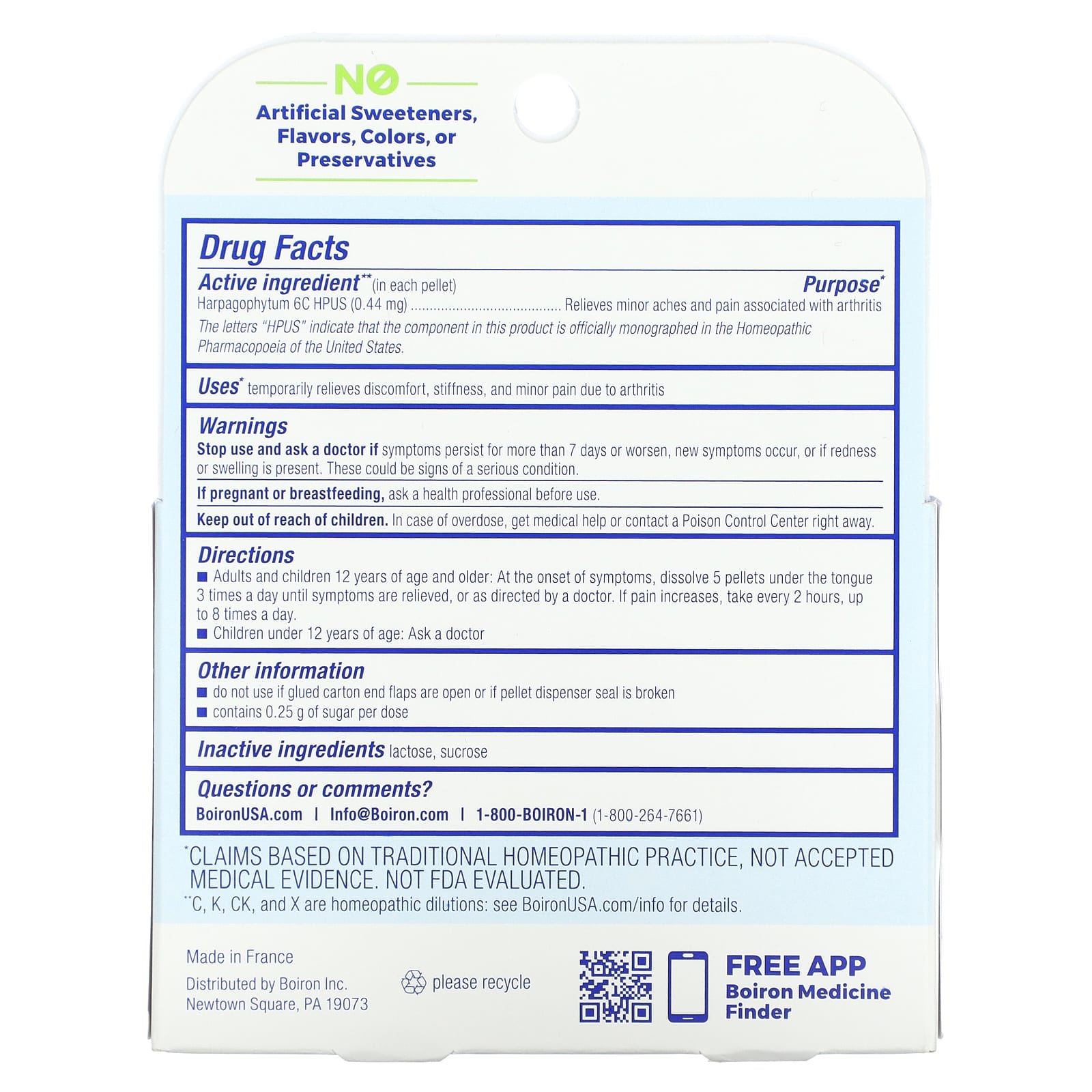 Natural Arthritis Pain Relief with Boiron Harpagophytum Pellets - Image 2