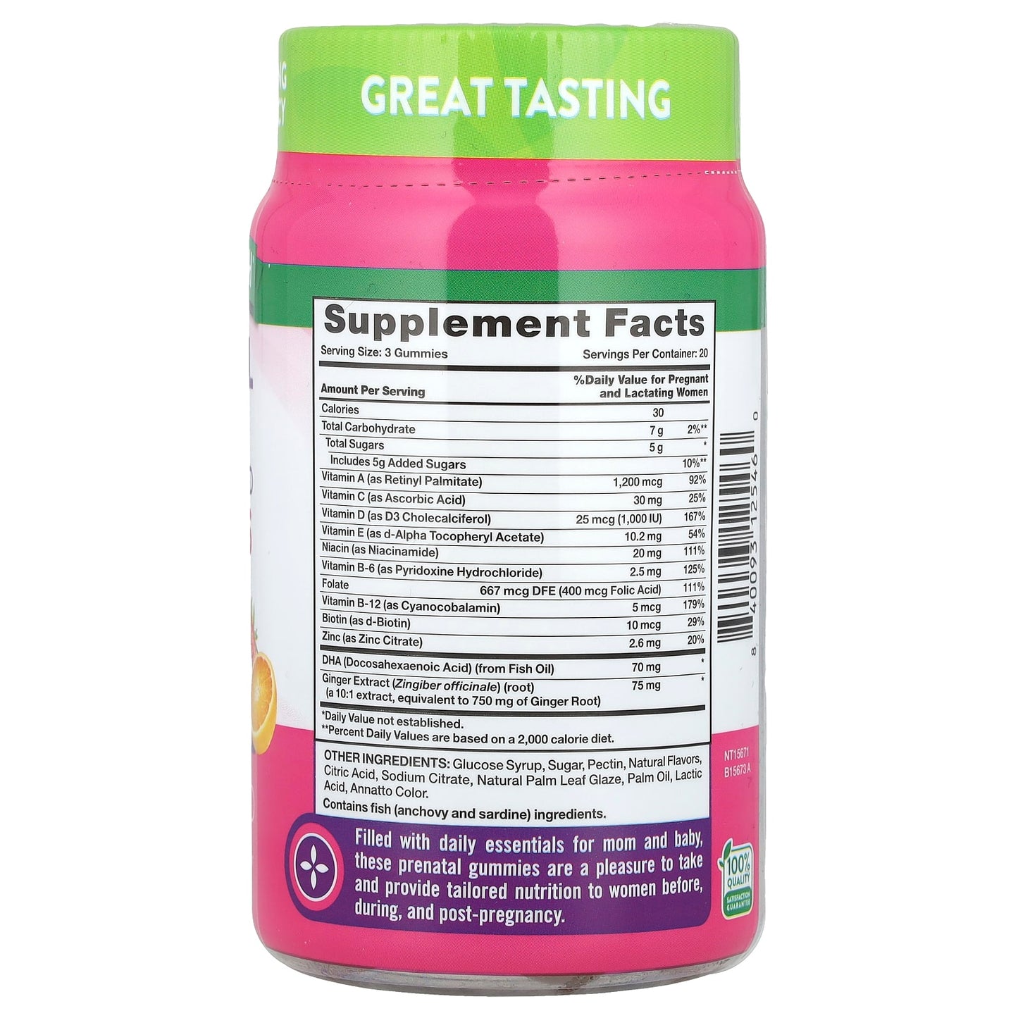 Nature's Truth, Prenatal Multi + DHA, Folic Acid Gummies, Delicious Fruit, 60 Gummies - Image 2