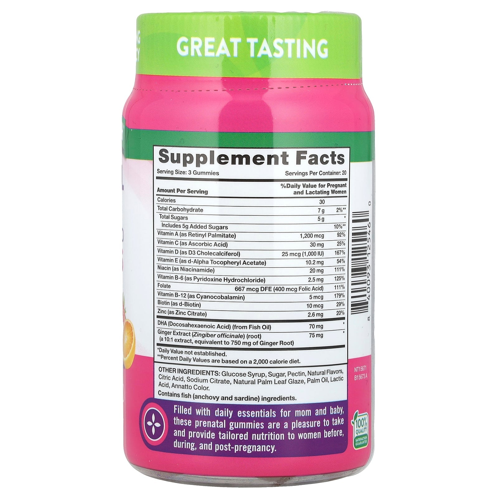 Nature's Truth, Prenatal Multi + DHA, Folic Acid Gummies, Delicious Fruit, 60 Gummies - Image 2