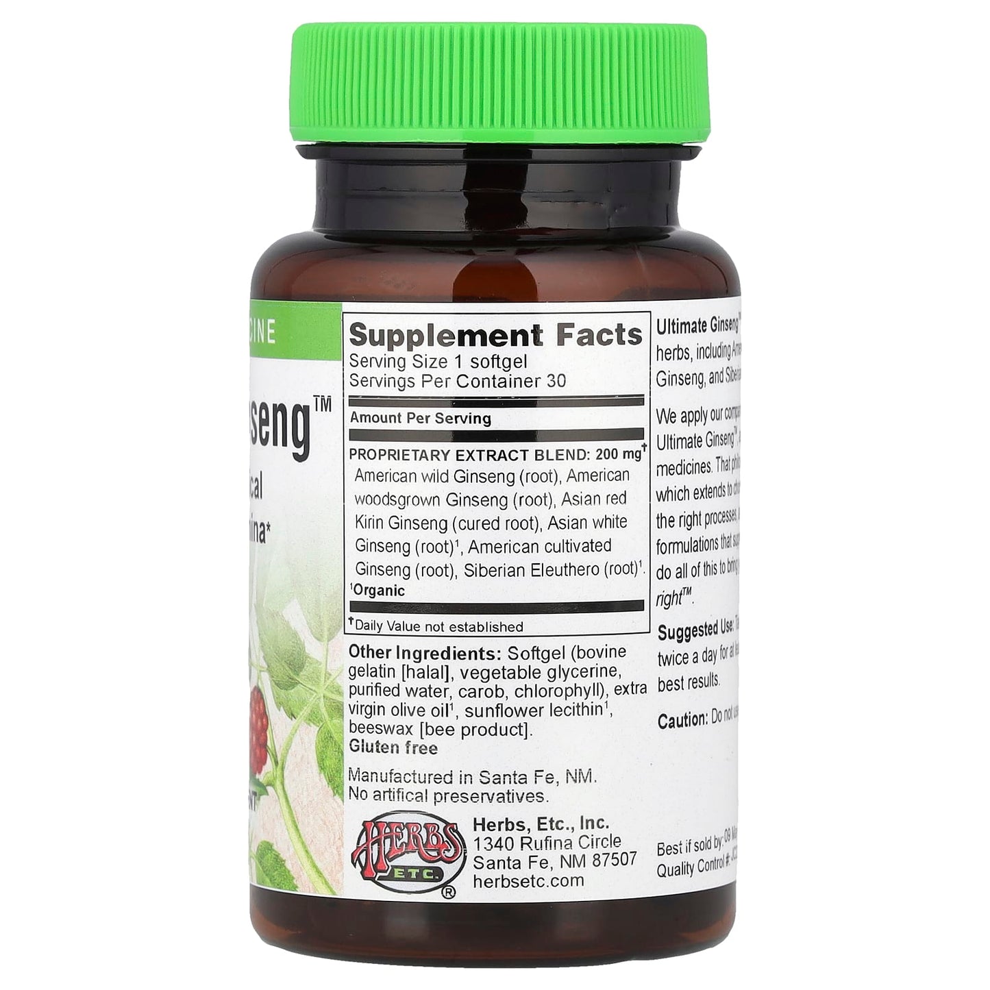 Boost Energy & Endurance with Ultimate Ginseng by Herbs Etc. - Image 2